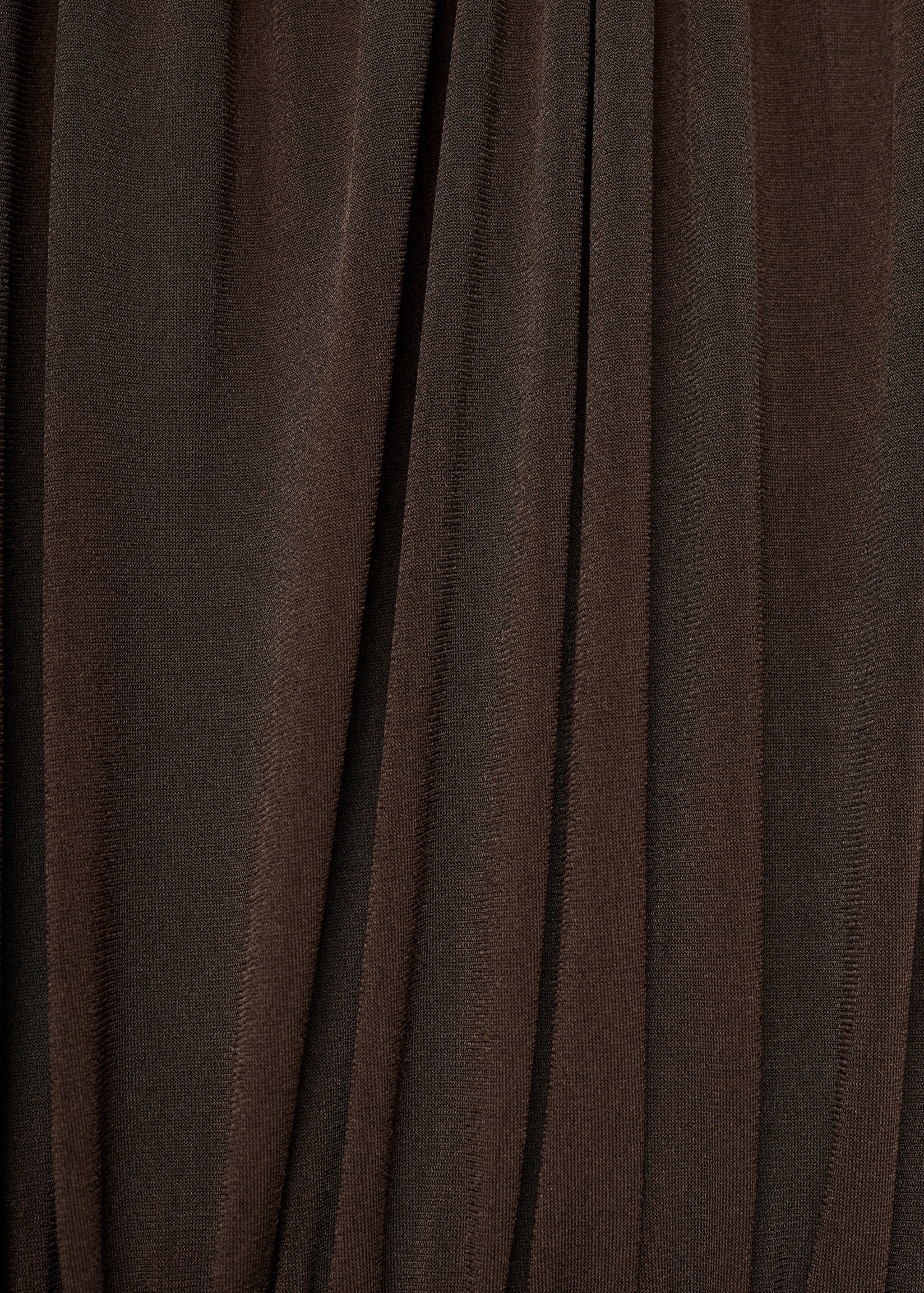 Long gathered dress - Details of the article 0, Brown. Ref: 17094787-00.