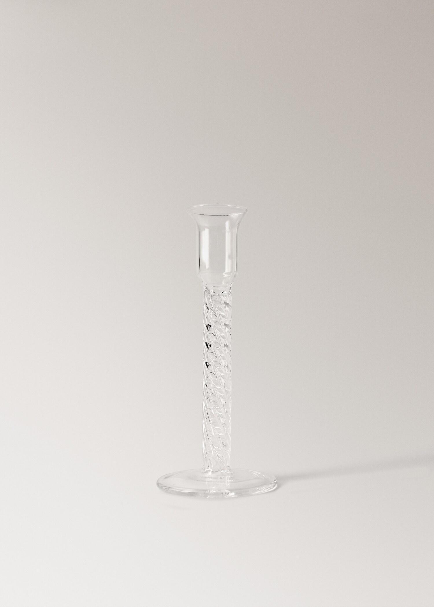 Borosilicate candelabra with spiral stem - Article without model