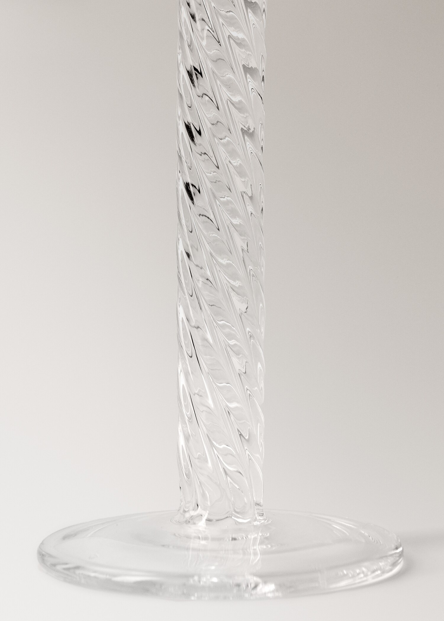 Borosilicate candelabra with spiral stem - Details of the article 2