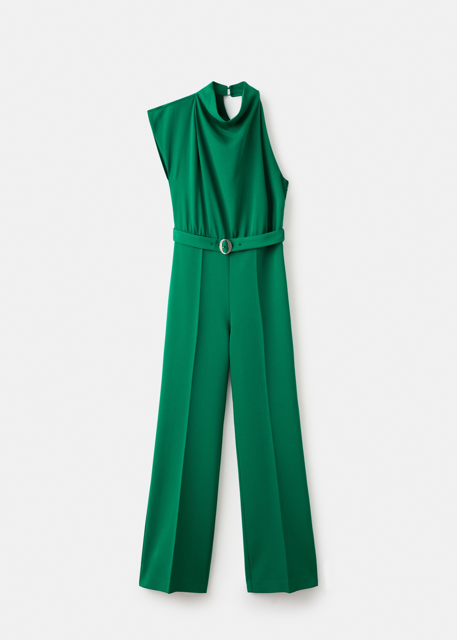 Asymmetrical long jumpsuit with belt Women MANGO Philippines