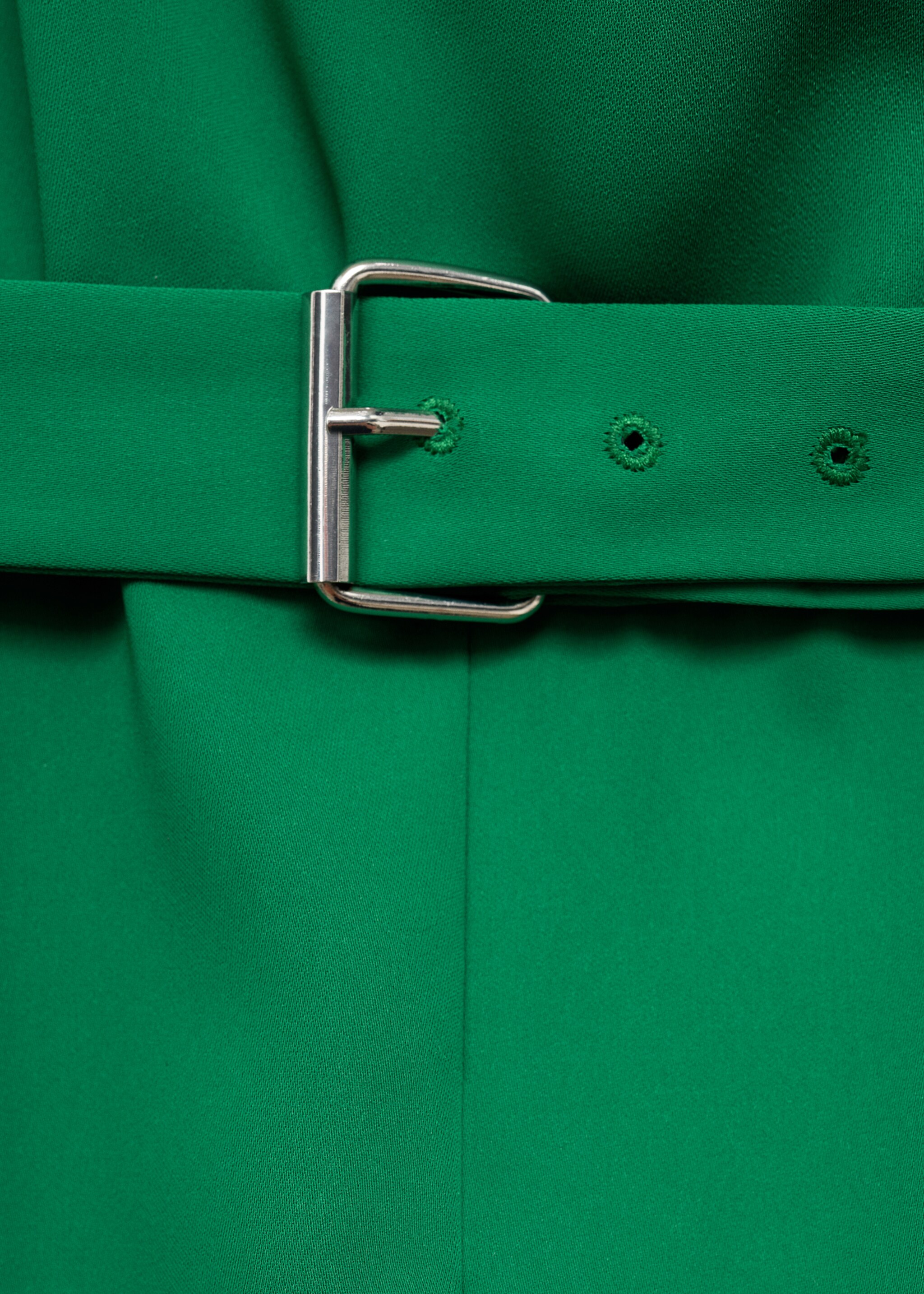 Asymmetrischer Overall mit Gürtel - Detail des Artikels 0, Apfelgrün. Ref: 17094789-00.