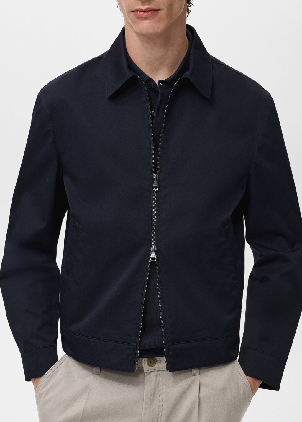 Zipper cotton jacket