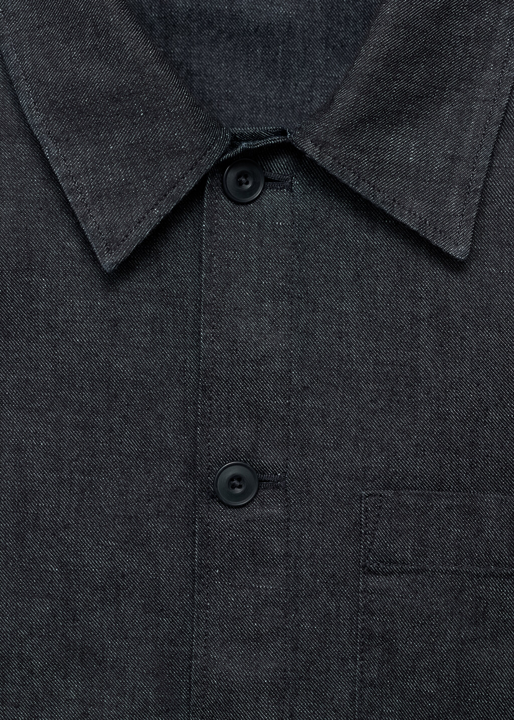 Sobrecamisa denim bolsillo - Detalle del artículo 8, Azul. Ref: 17095141-00.