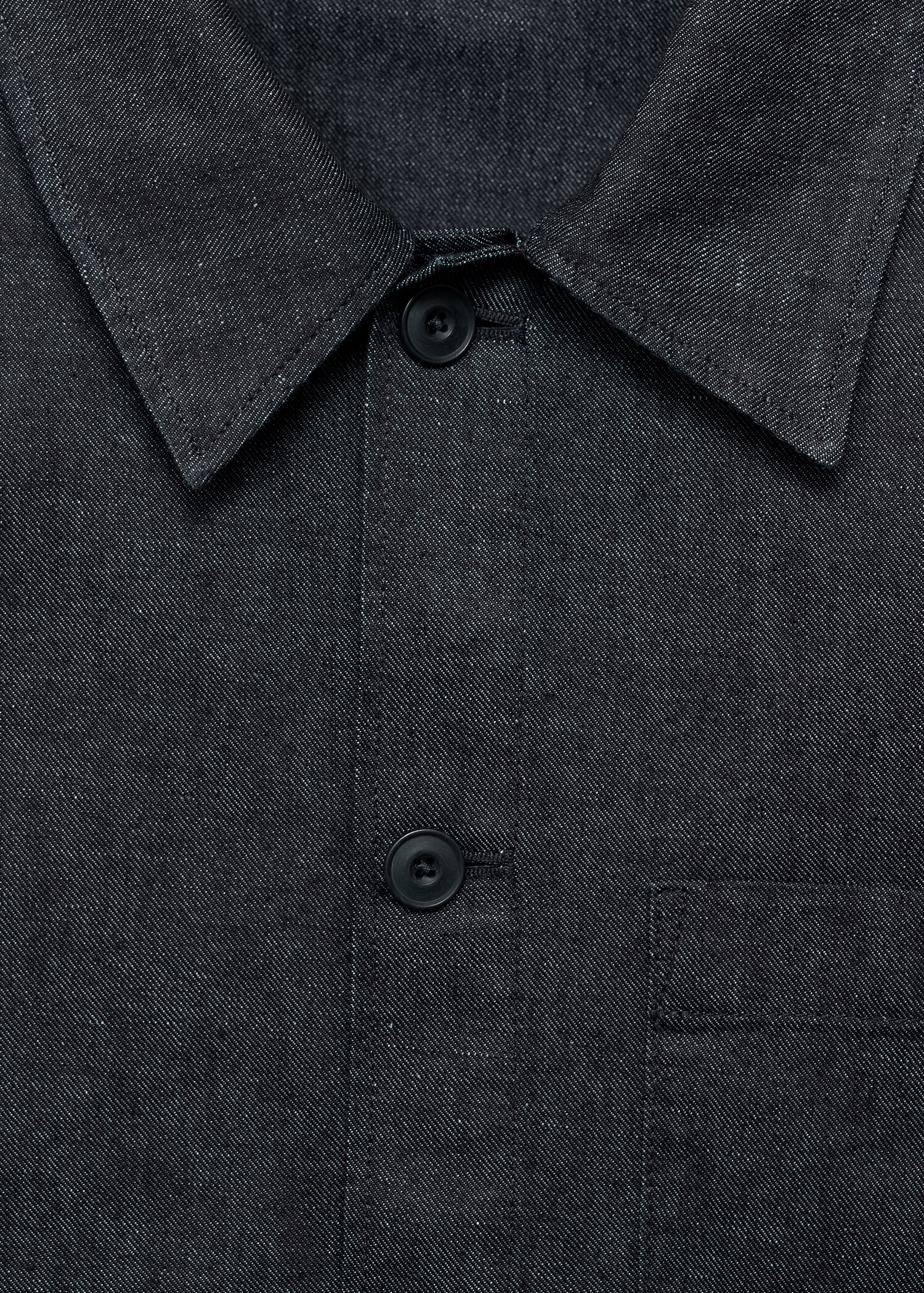 Sobrecamisa denim bolsillo - Detalle del artículo 8