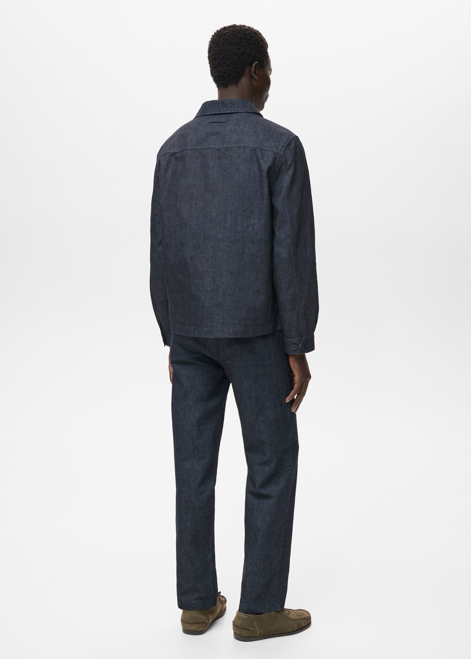 Sobrecamisa denim bolsillo - Reverso del artículo