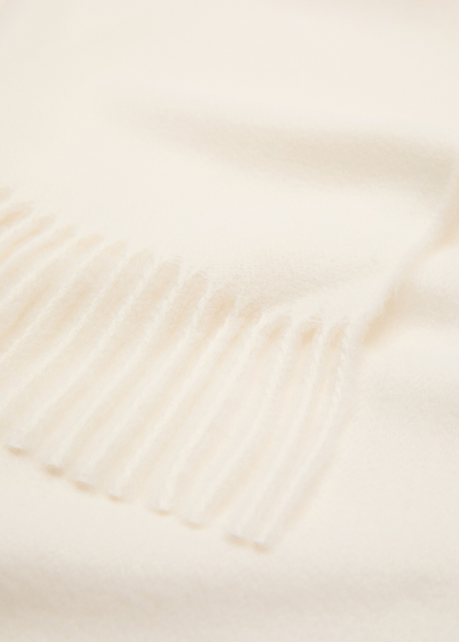 Fringed edge scarf - Medium plane