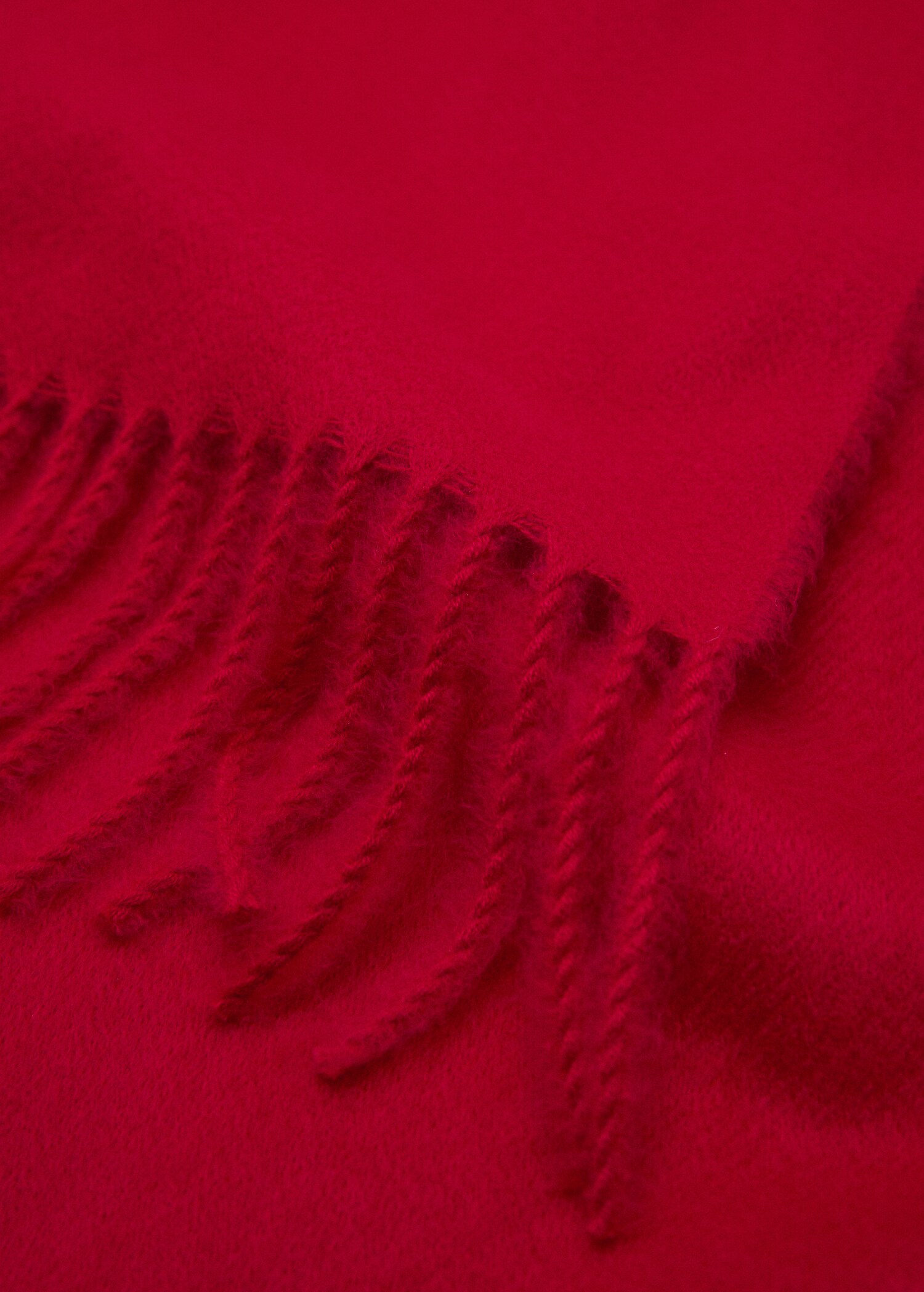 Fringed edge scarf - Medium plane