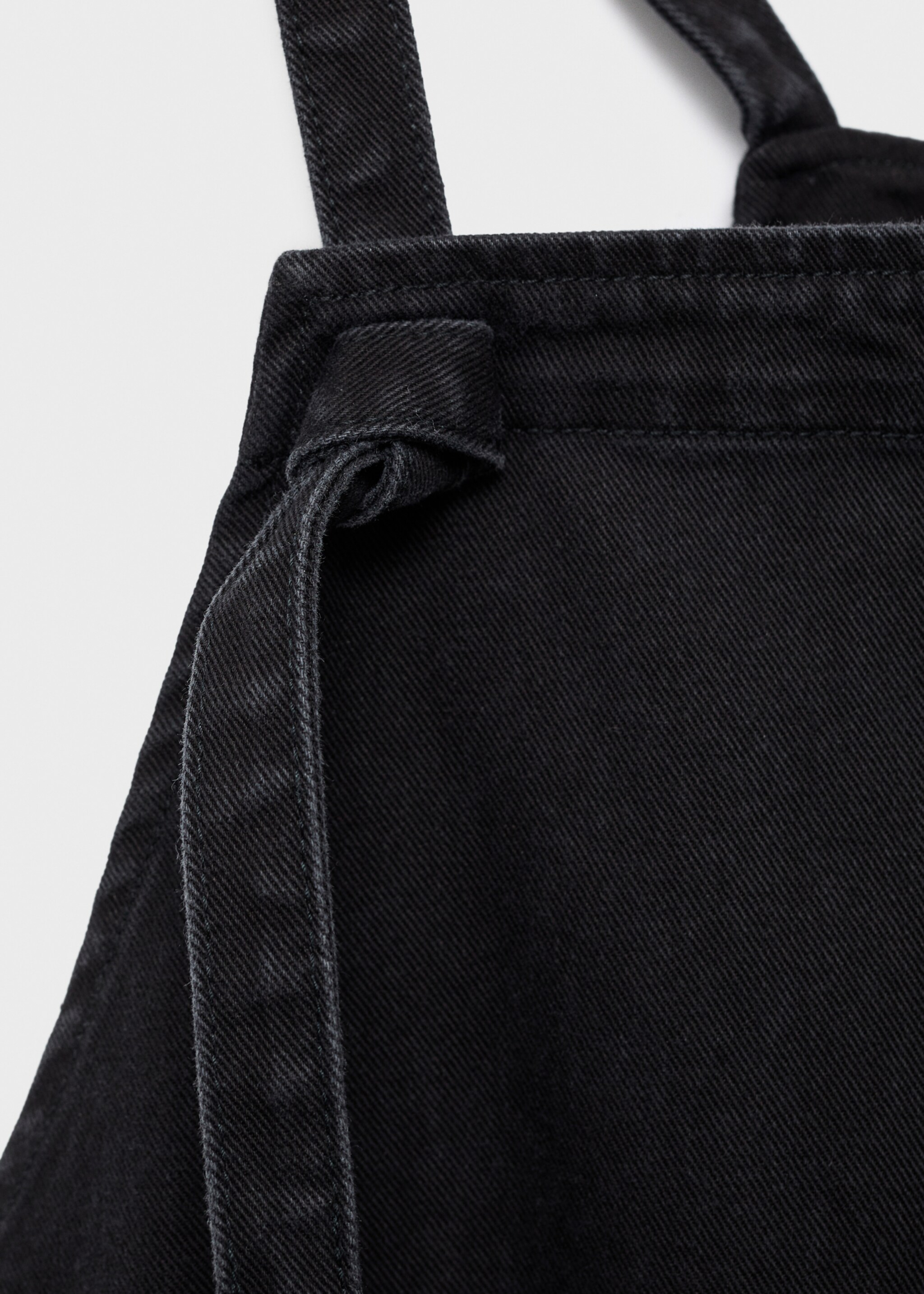 Maternity denim dungarees - Details of the article 0, Black denim. Ref: 17095146-00.