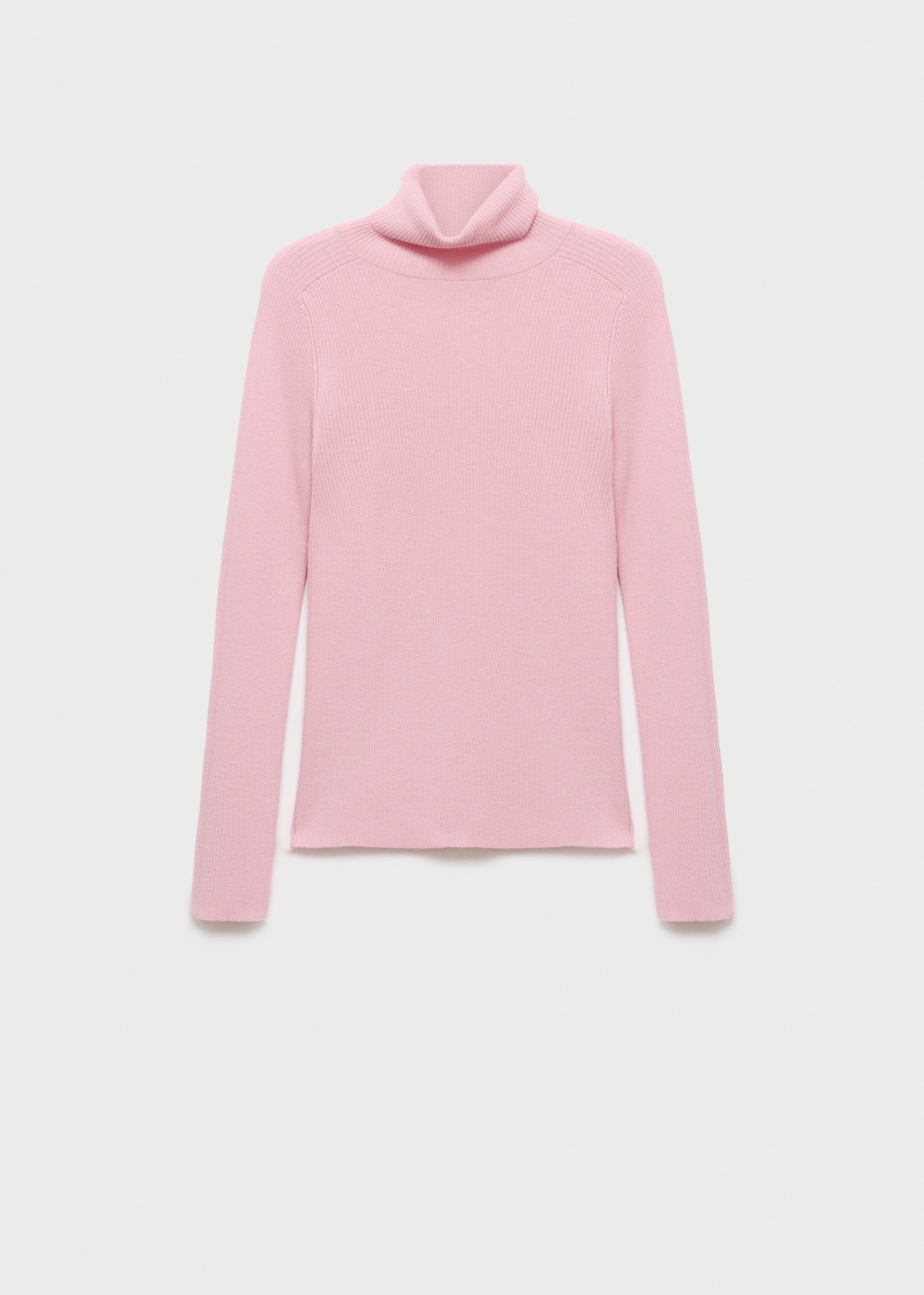 Turtleneck wool sweater - Article without model, Pastel Pink. Ref: 17095148-00.