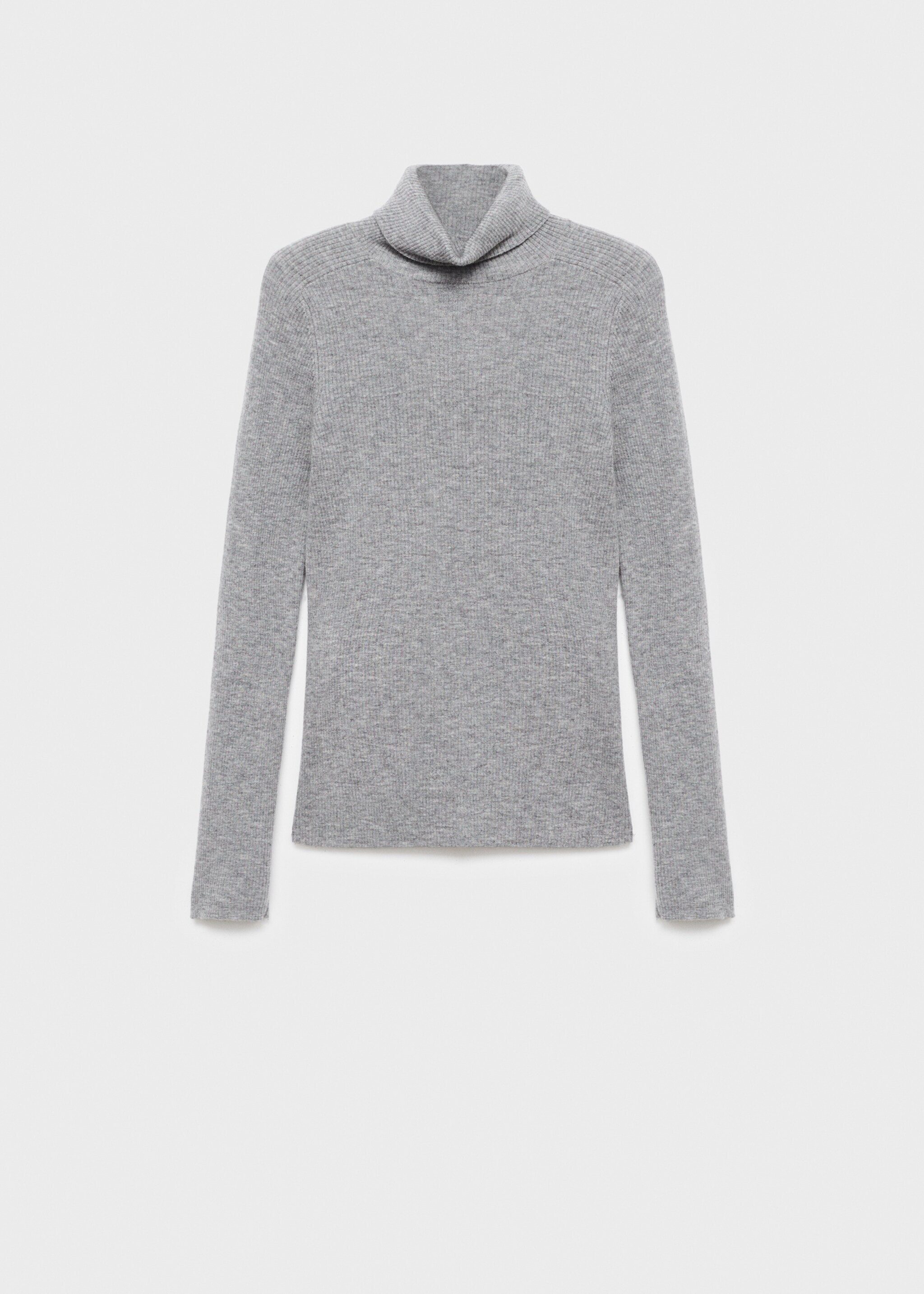 Turtleneck wool sweater - Article without model, Light Heather Grey. Ref: 17095148-00.