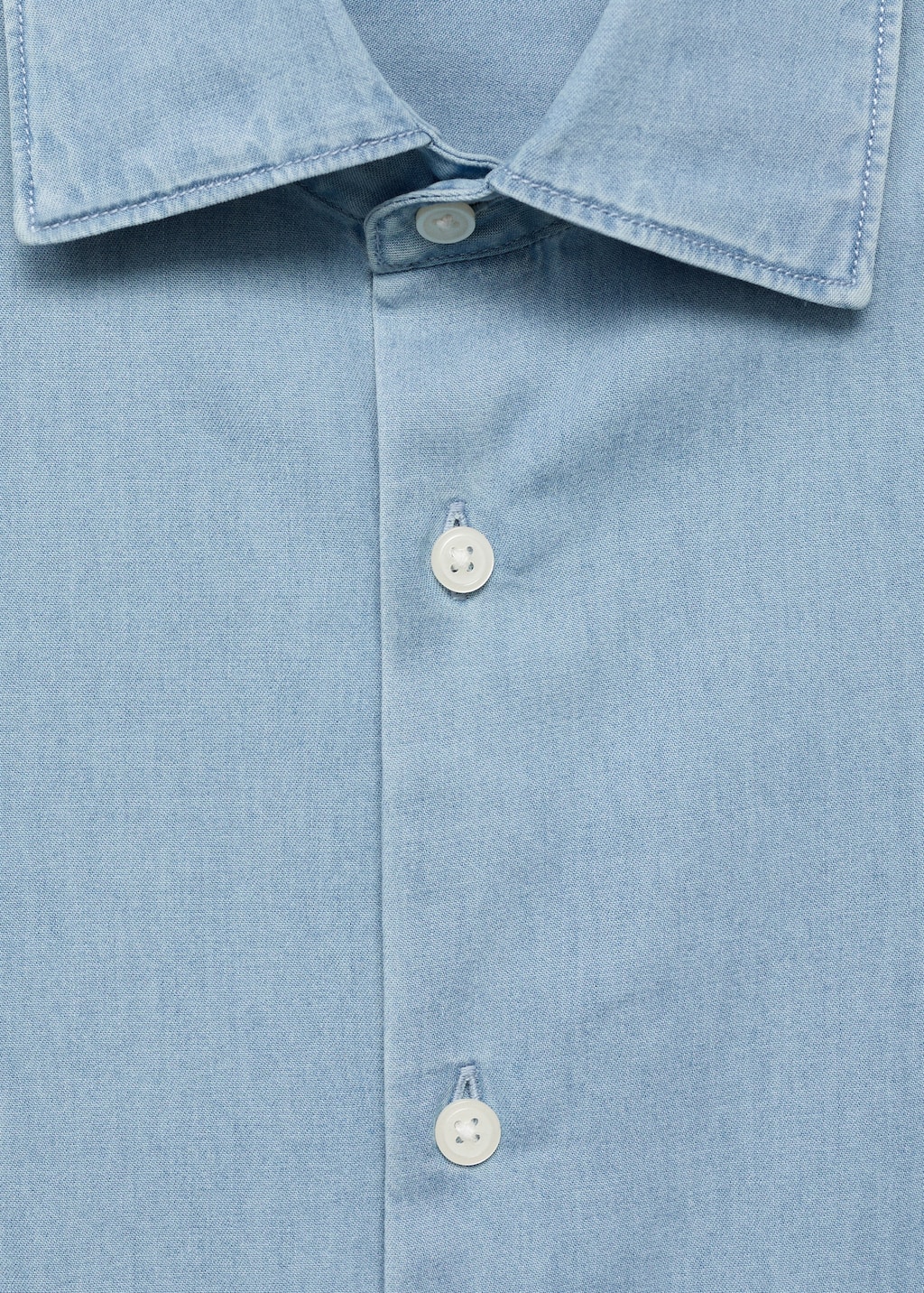100% cotton chambray shirt