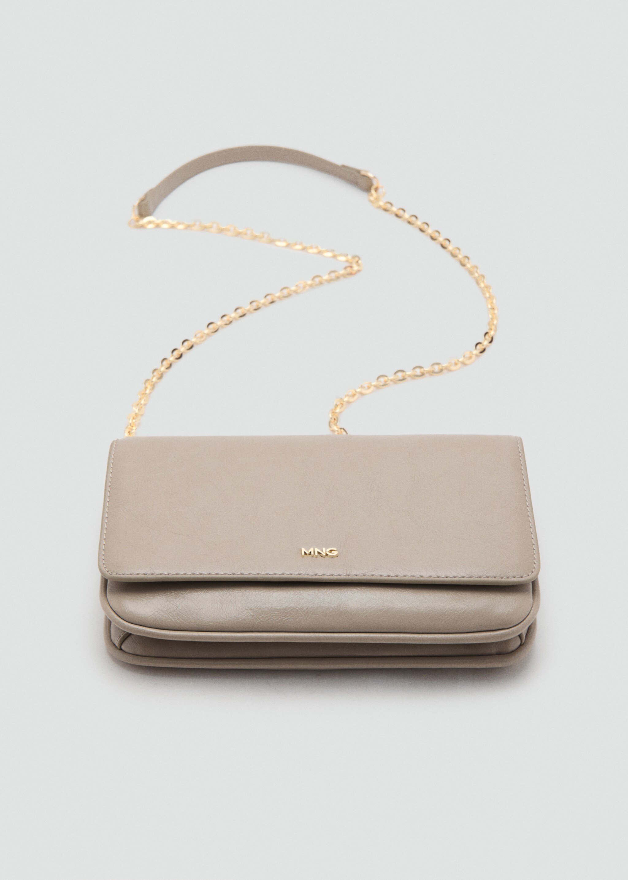 Small crossbody bag - Details of the article 3, Medium Brown. Ref: 17095150-00.