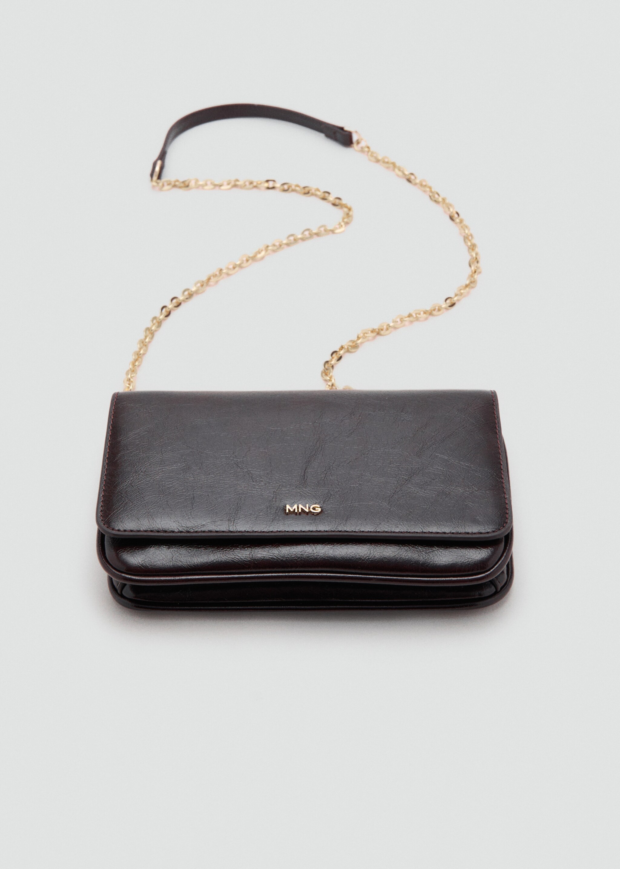 Small crossbody bag - Details of the article 3, Burgundy. Ref: 17095150-00.