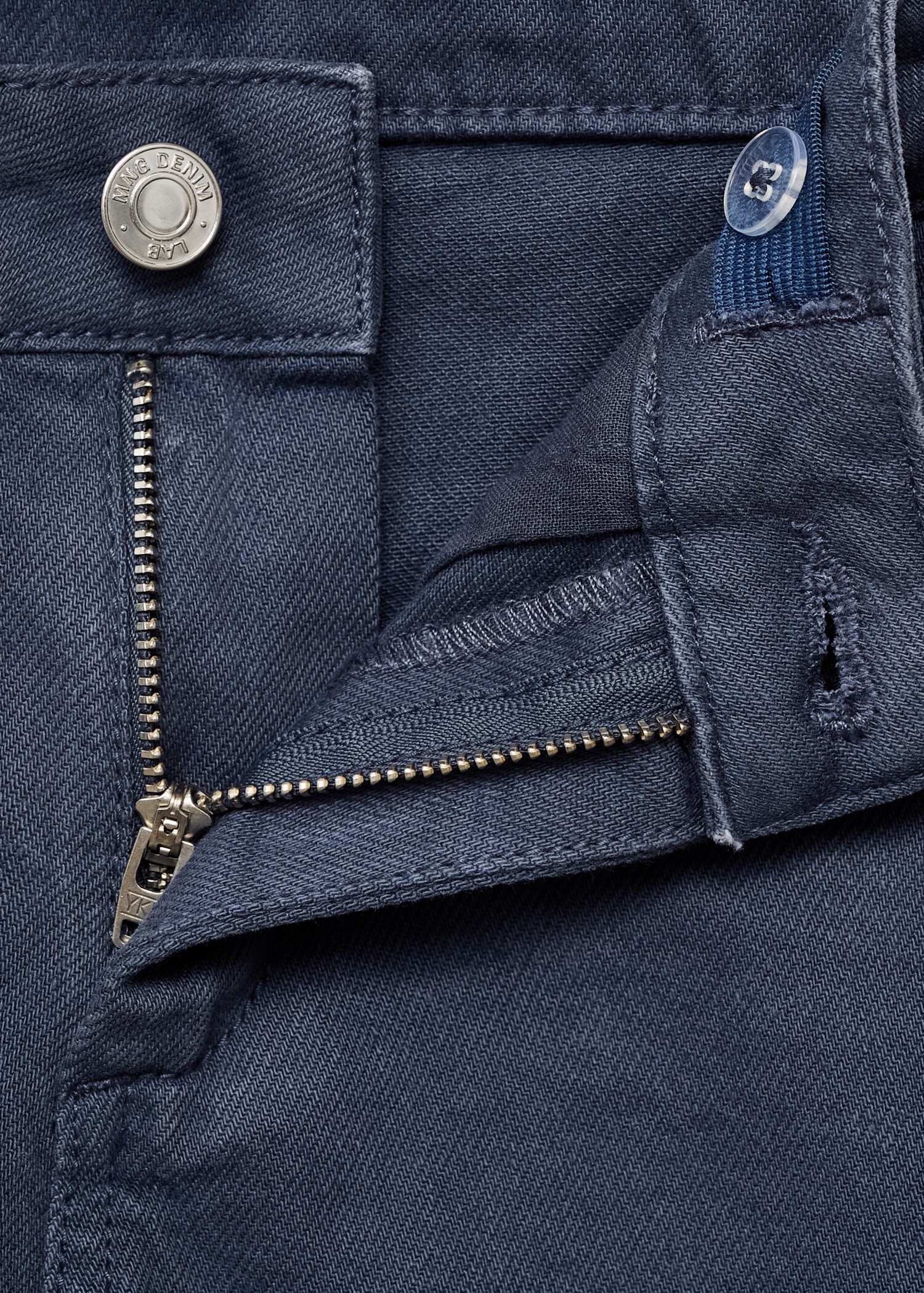 Flower-embroidered wide leg jeans - Details of the article 8