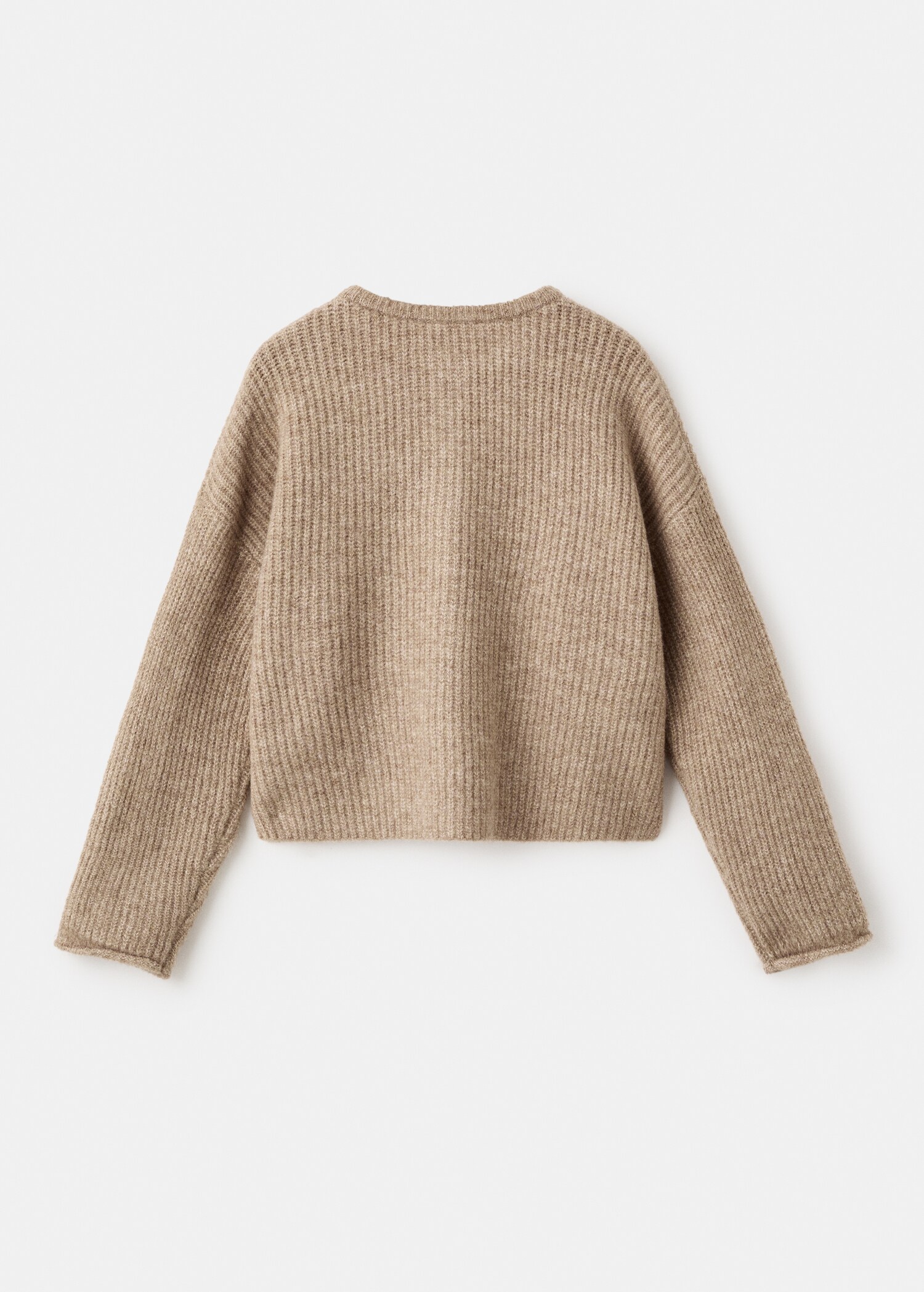 Knitted button cardigan - Reverse of the article