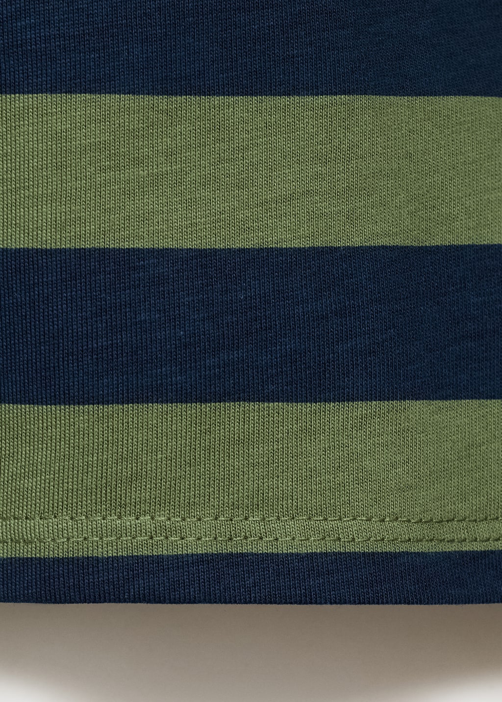 Striped cotton polo shirt