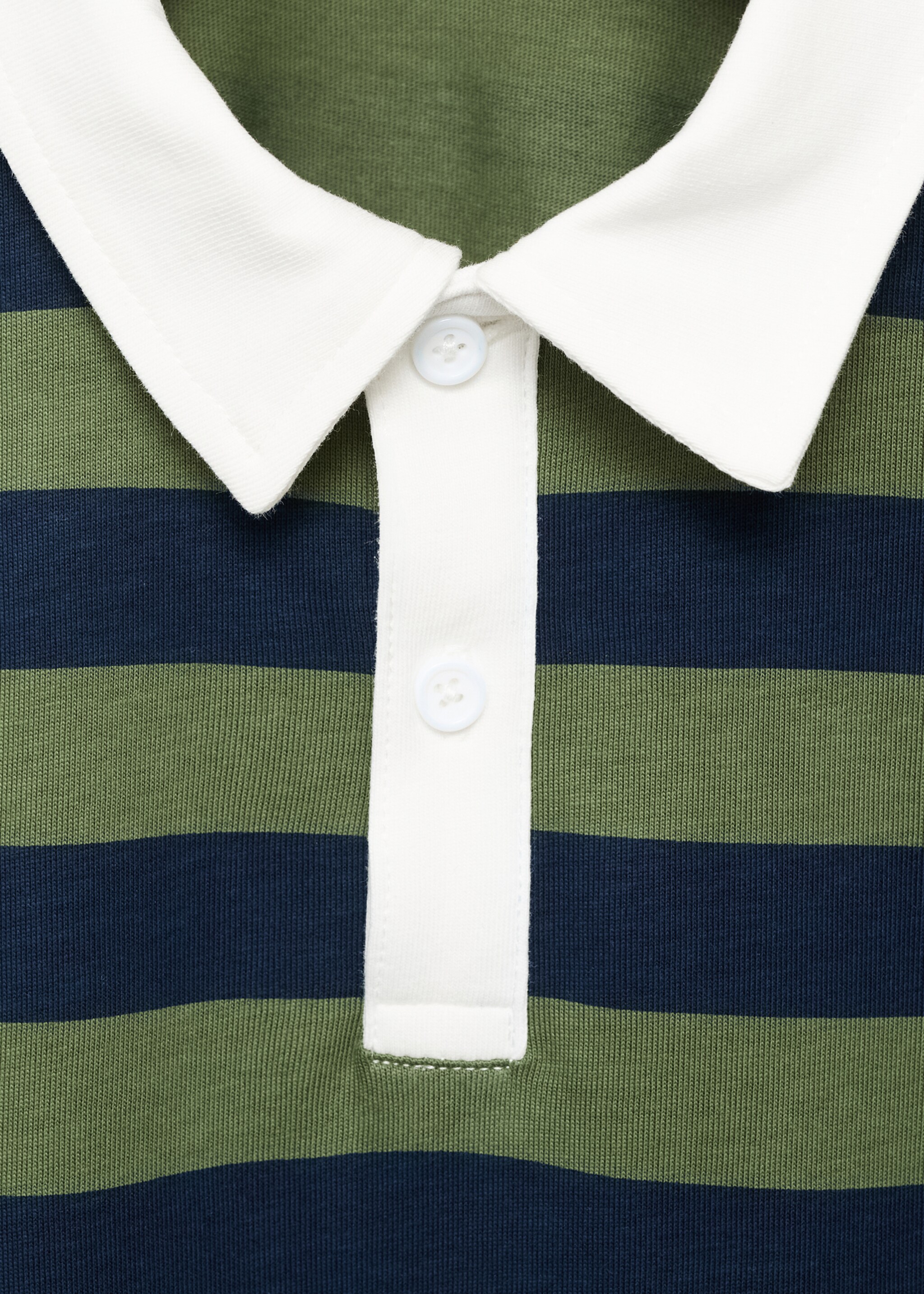 Polo rayas algodón - Detalle del artículo 8, Verde. Ref: 17095155-00.
