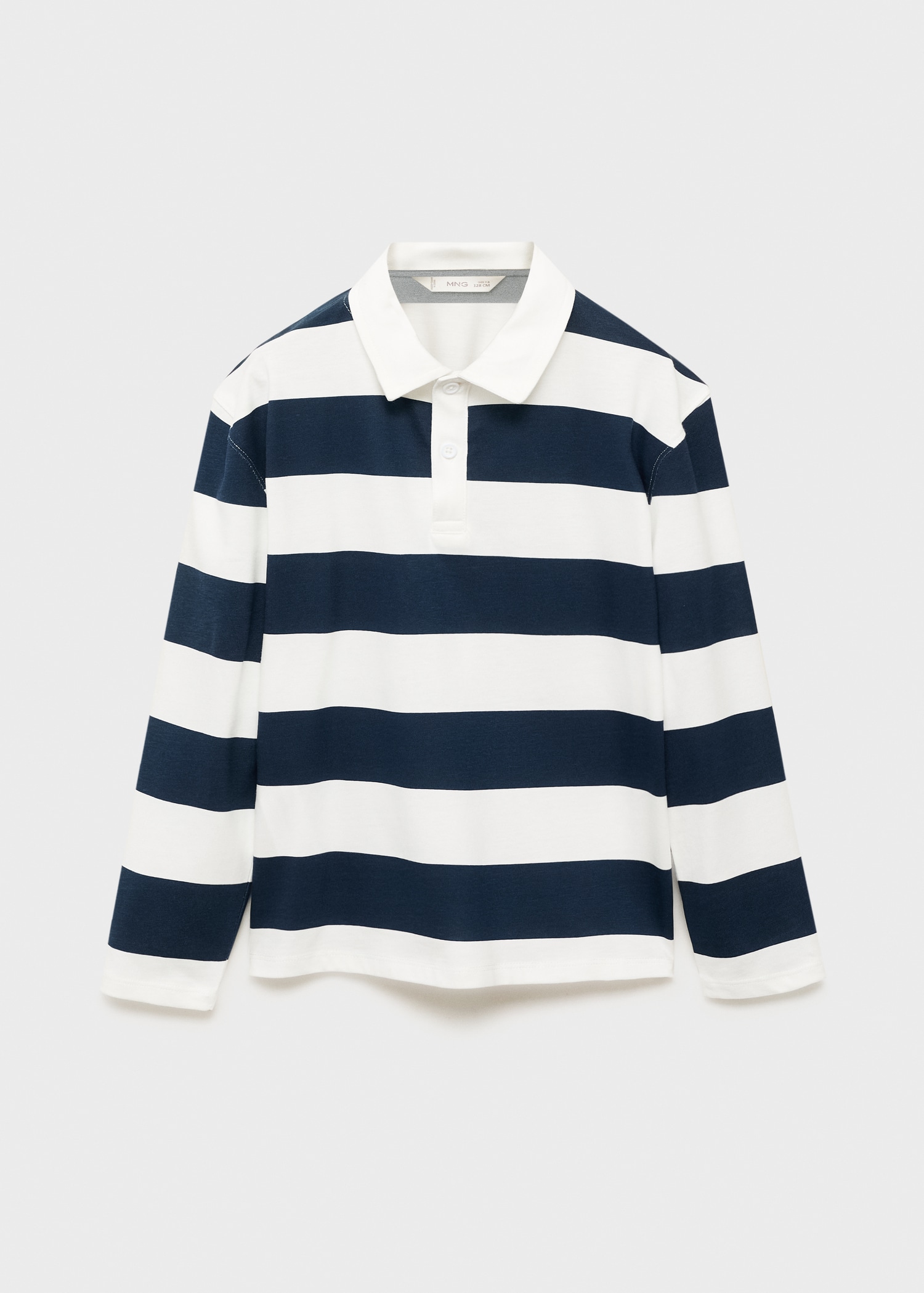 Striped cotton polo shirt Kids MANGO Indonesia