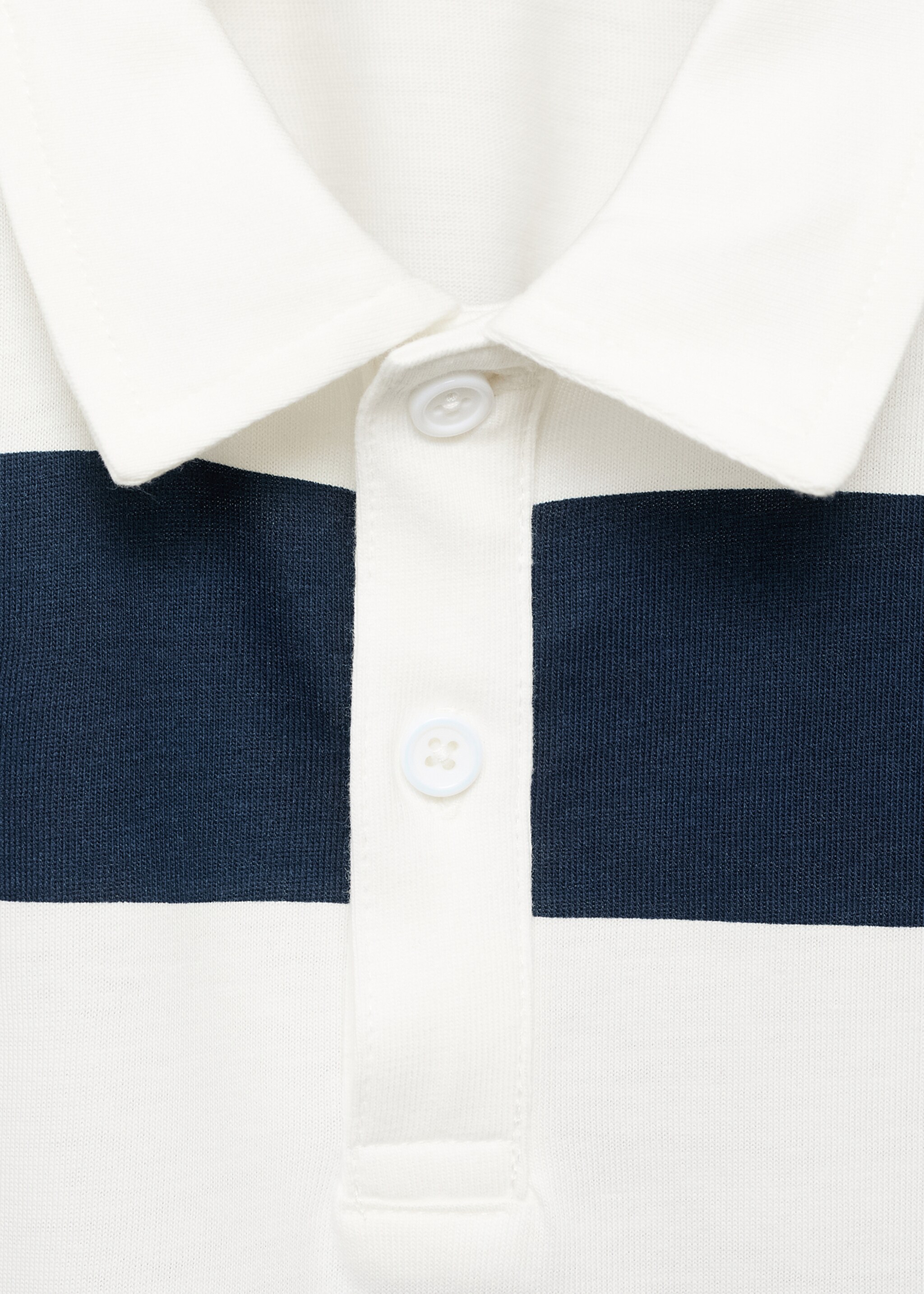 Polo rayas algodón - Detalle del artículo 8, Azul marino. Ref: 17095155-00.