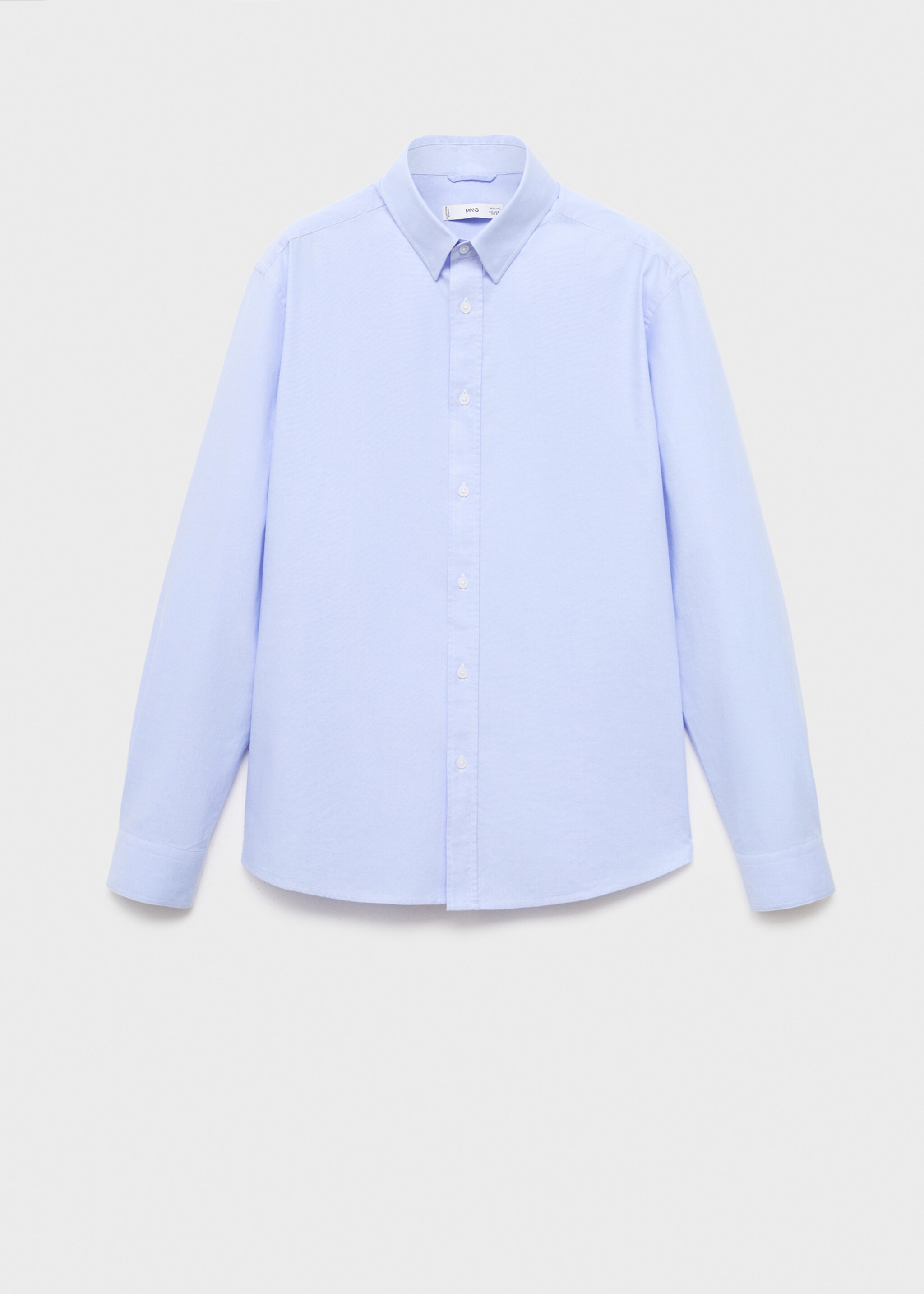 Camisa 100% cotó Òxford - Article sense model, Blau cel. Ref: 17095156-00.