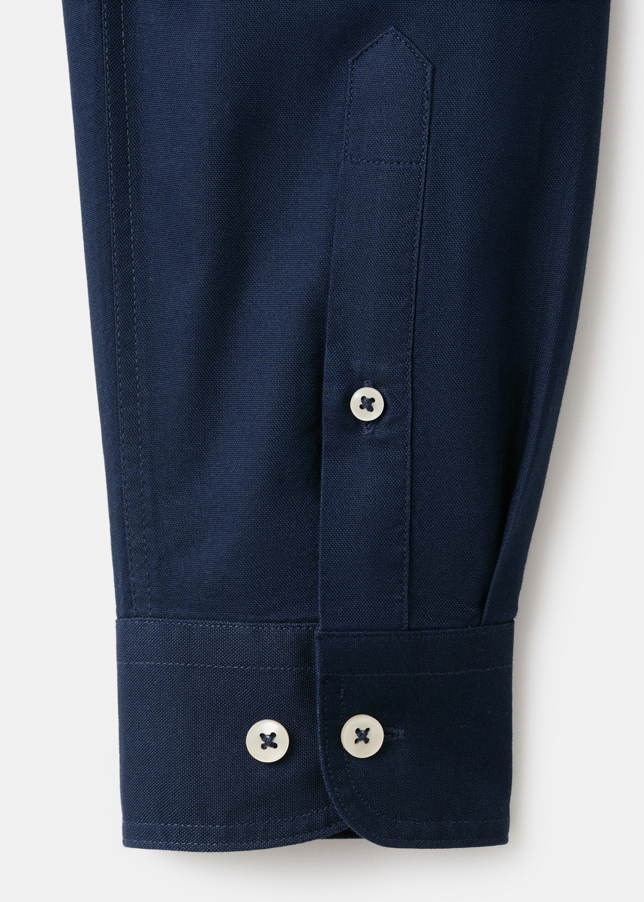 Camisa 100% cotó Òxford - Detall de l'article 0, Blau marí fosc. Ref: 17095156-00.