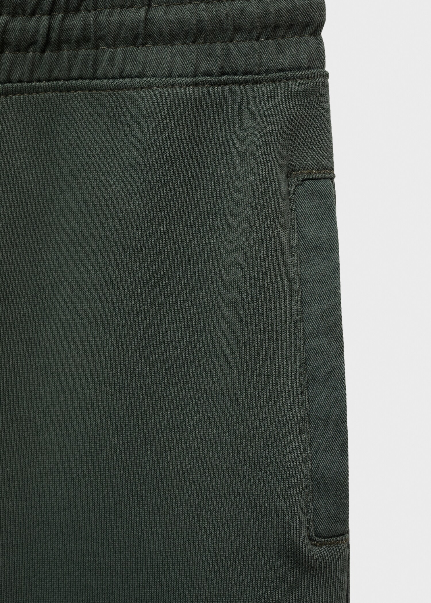 Cotton drawstring joggers - Details of the article 0