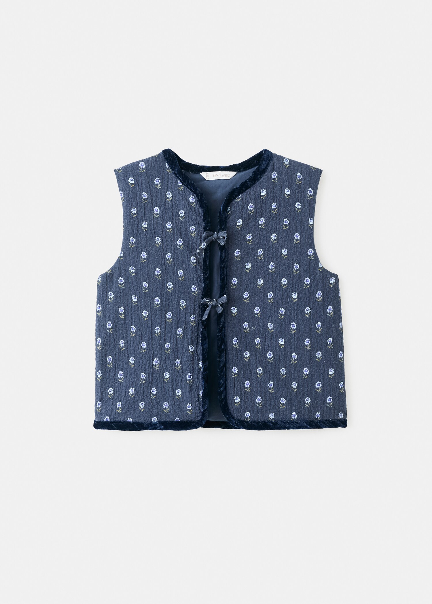 Floral quilted gilet - Article without model
