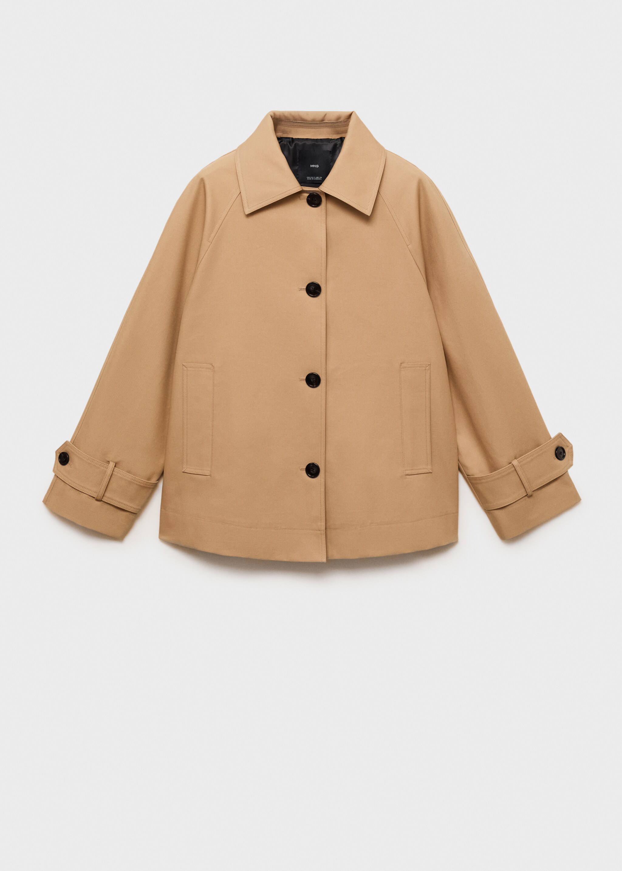 Oversized parka with epaulettes - Article without model, Beige. Ref: 17095164-00.