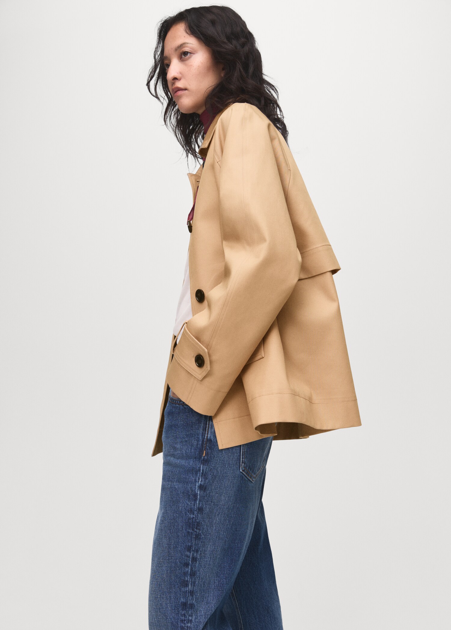 Oversized parka with epaulettes - Details of the article 2