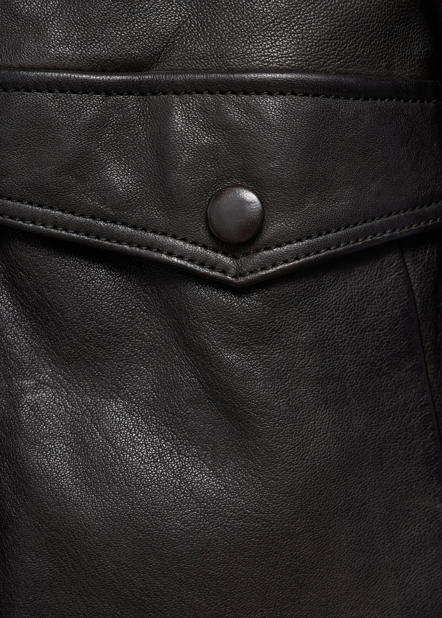 High collar leather jacket - Details of the article 0