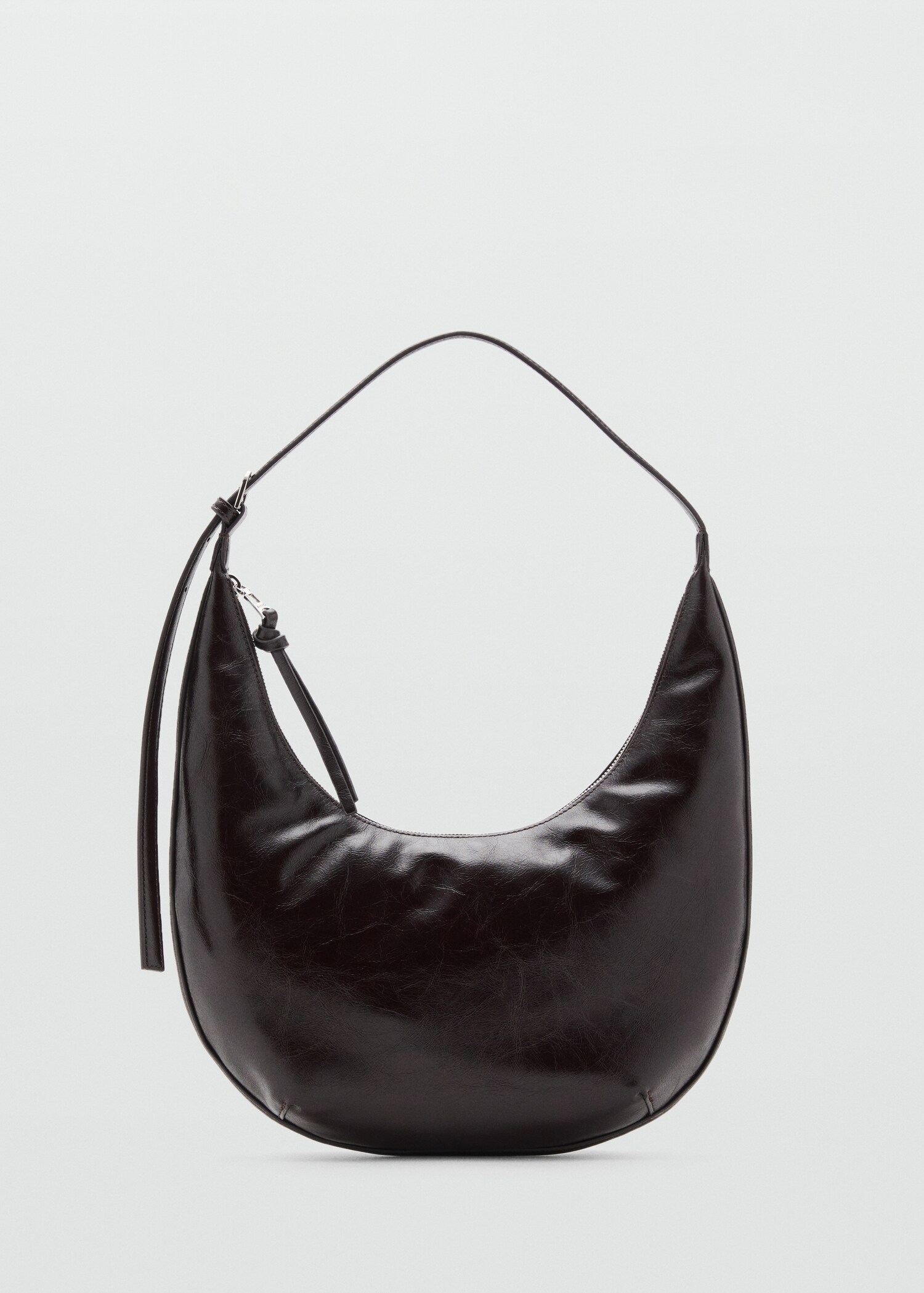 Medium oval bag with a pebbled effect - Article without model