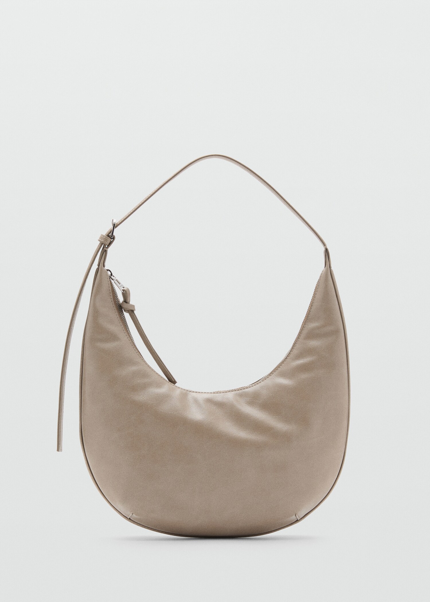 Medium oval bag with a pebbled effect - Article without model