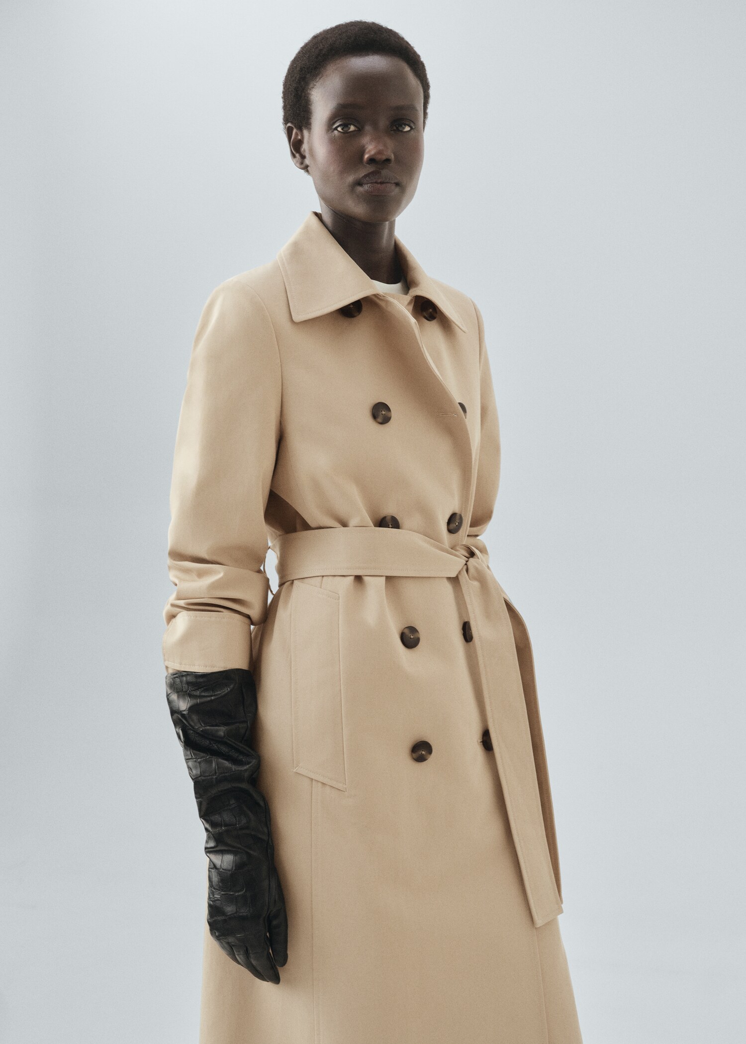 Classic 100% cotton trench coat - Medium plane