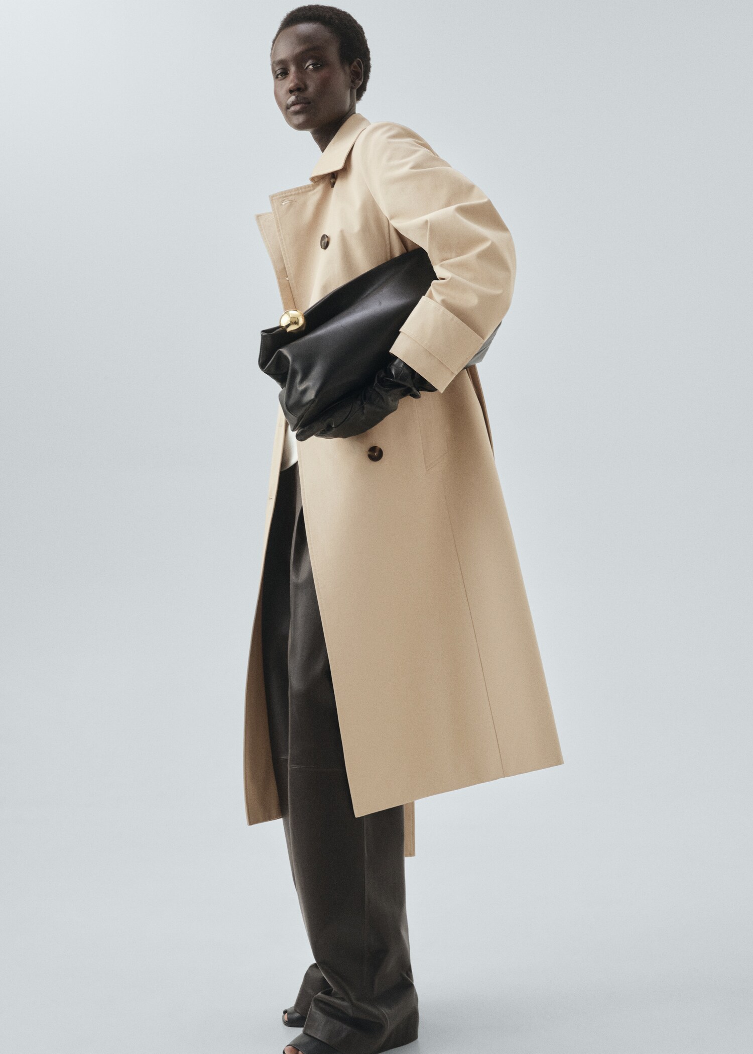 Classic 100% cotton trench coat - Details of the article 2