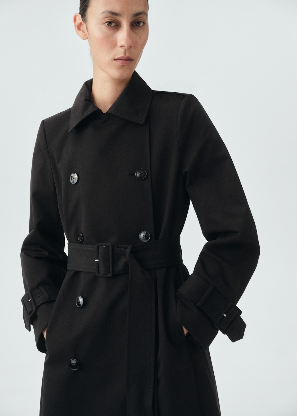 Mango Classic 100% cotton trench coat