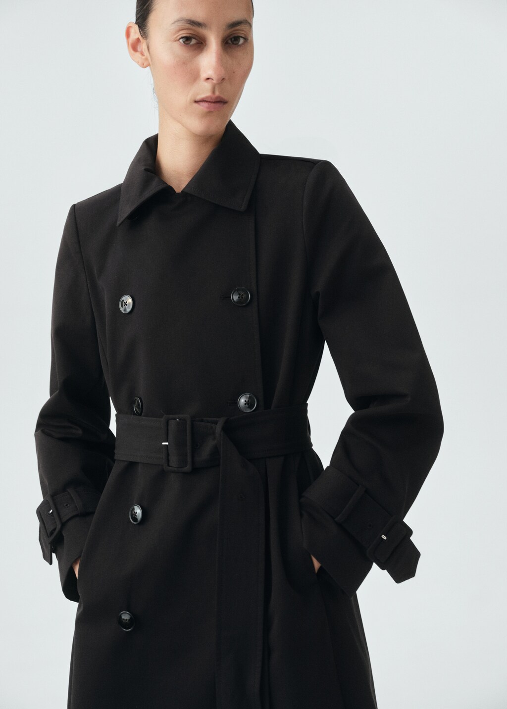 Classic 100% cotton trench coat