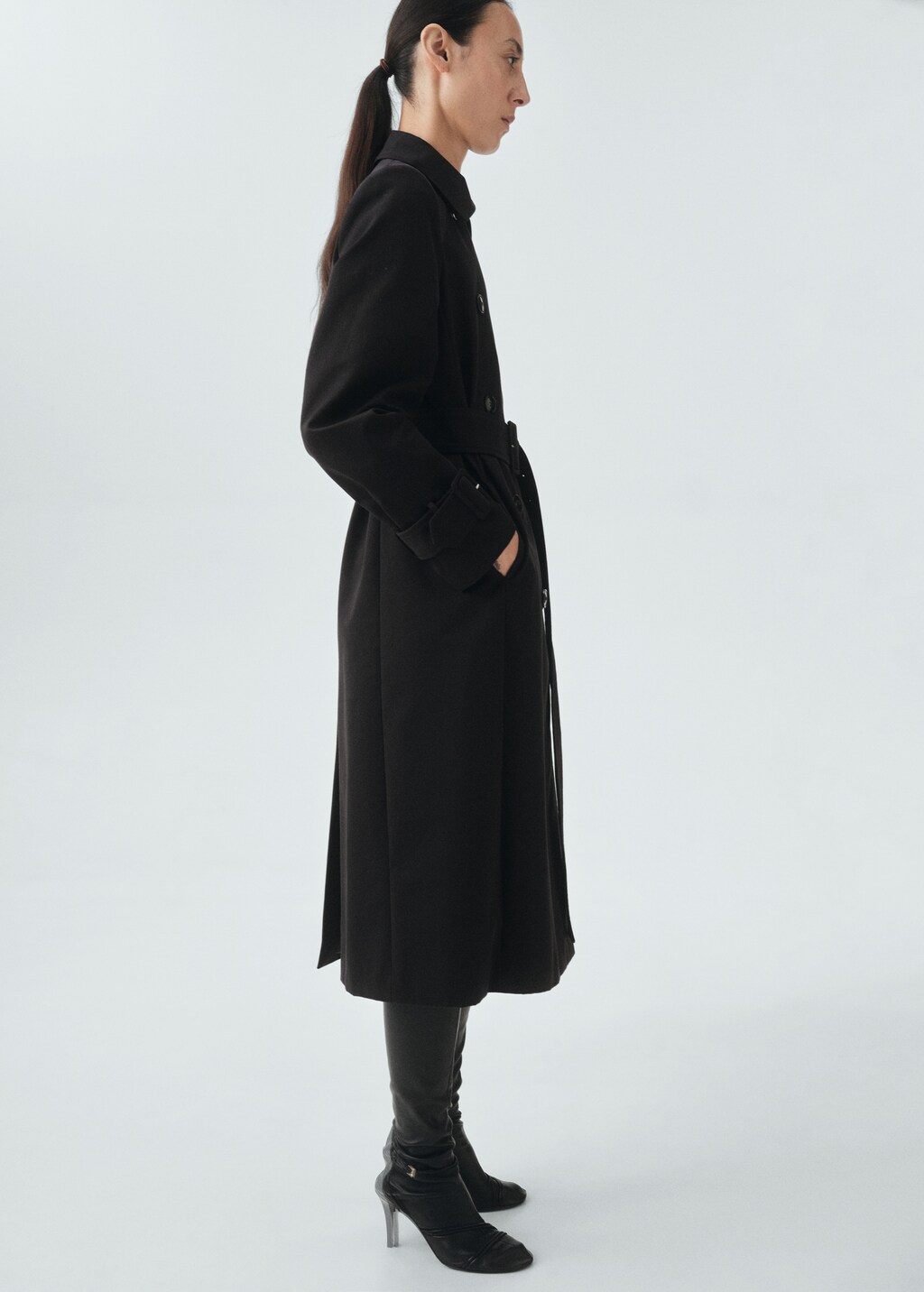 Mango Classic 100% cotton trench coat