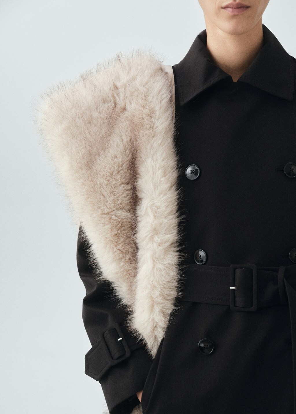 Mango Classic 100% cotton trench coat