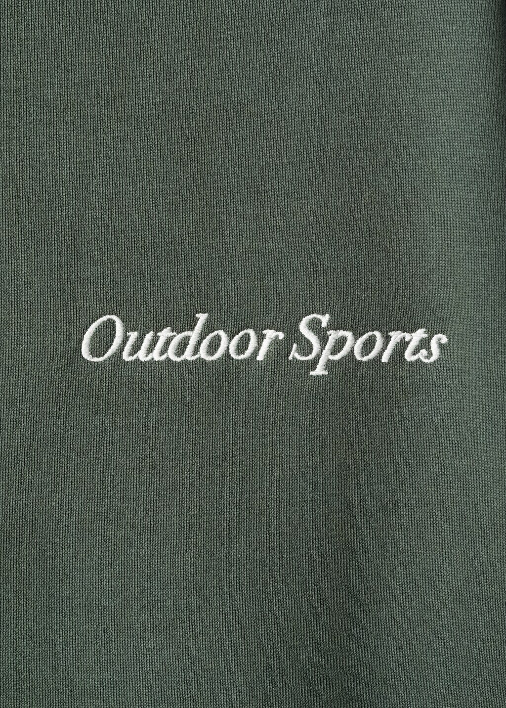 Printed embroidered sweatshirt