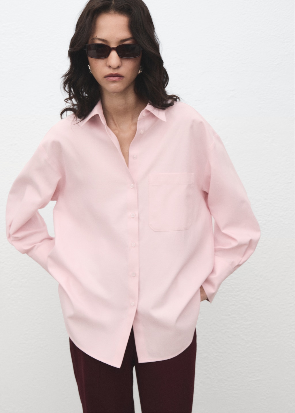 Camisa oversize bolsillo
