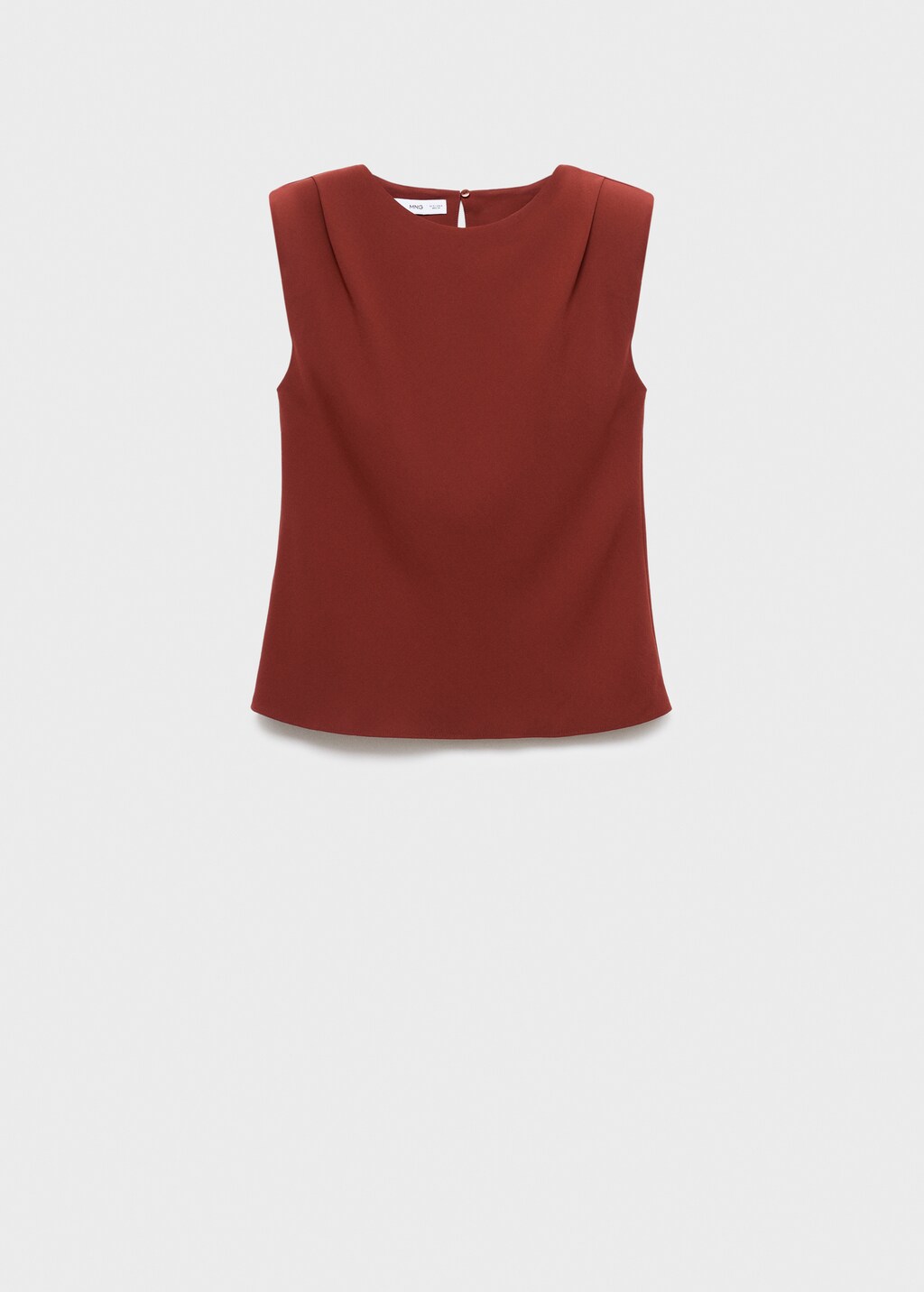 Ruched blouse with shoulder pads - image 5