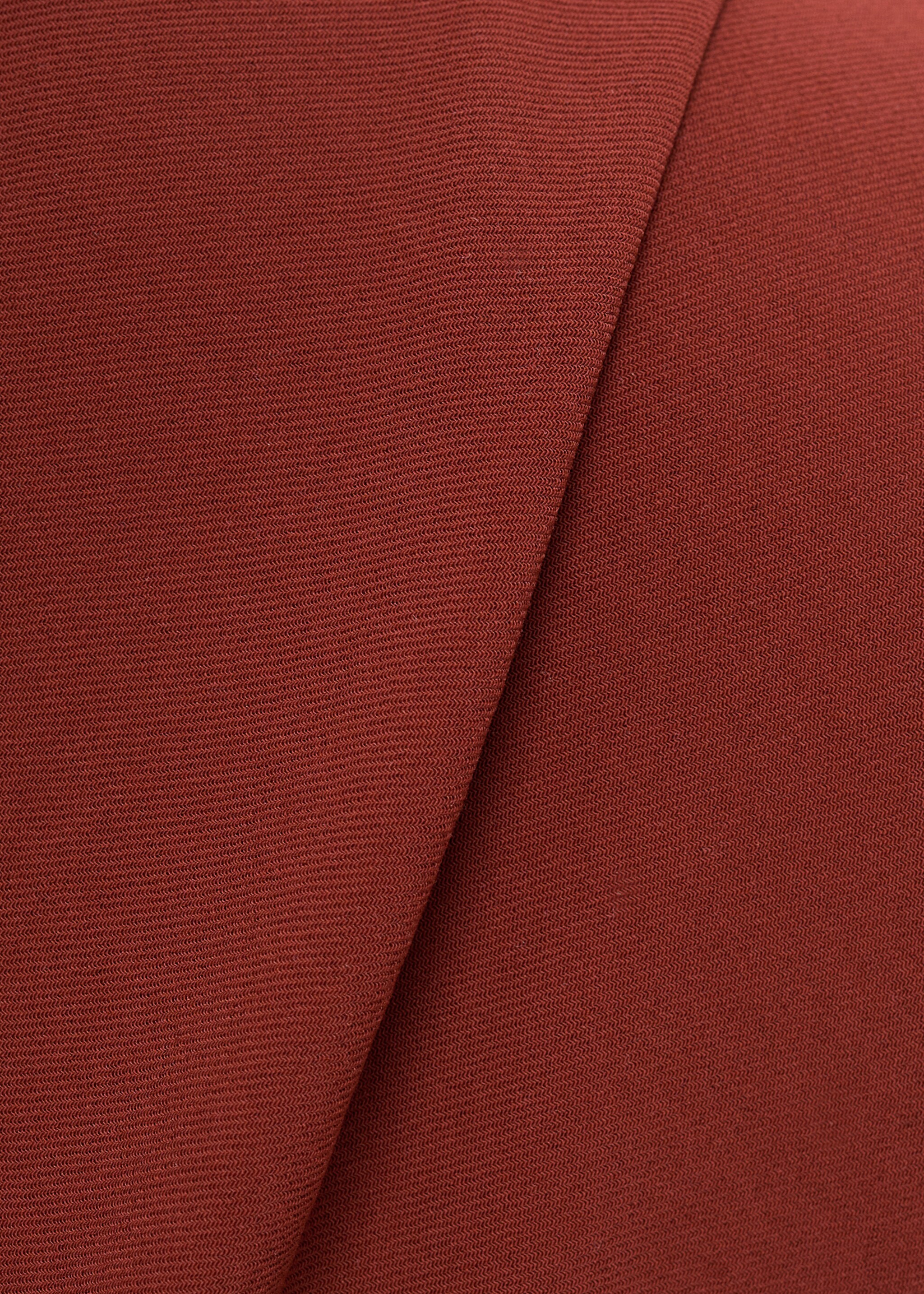 Ruched blouse with shoulder pads - Details of the article 0, Burnt Orange. Ref: 17095803-00.