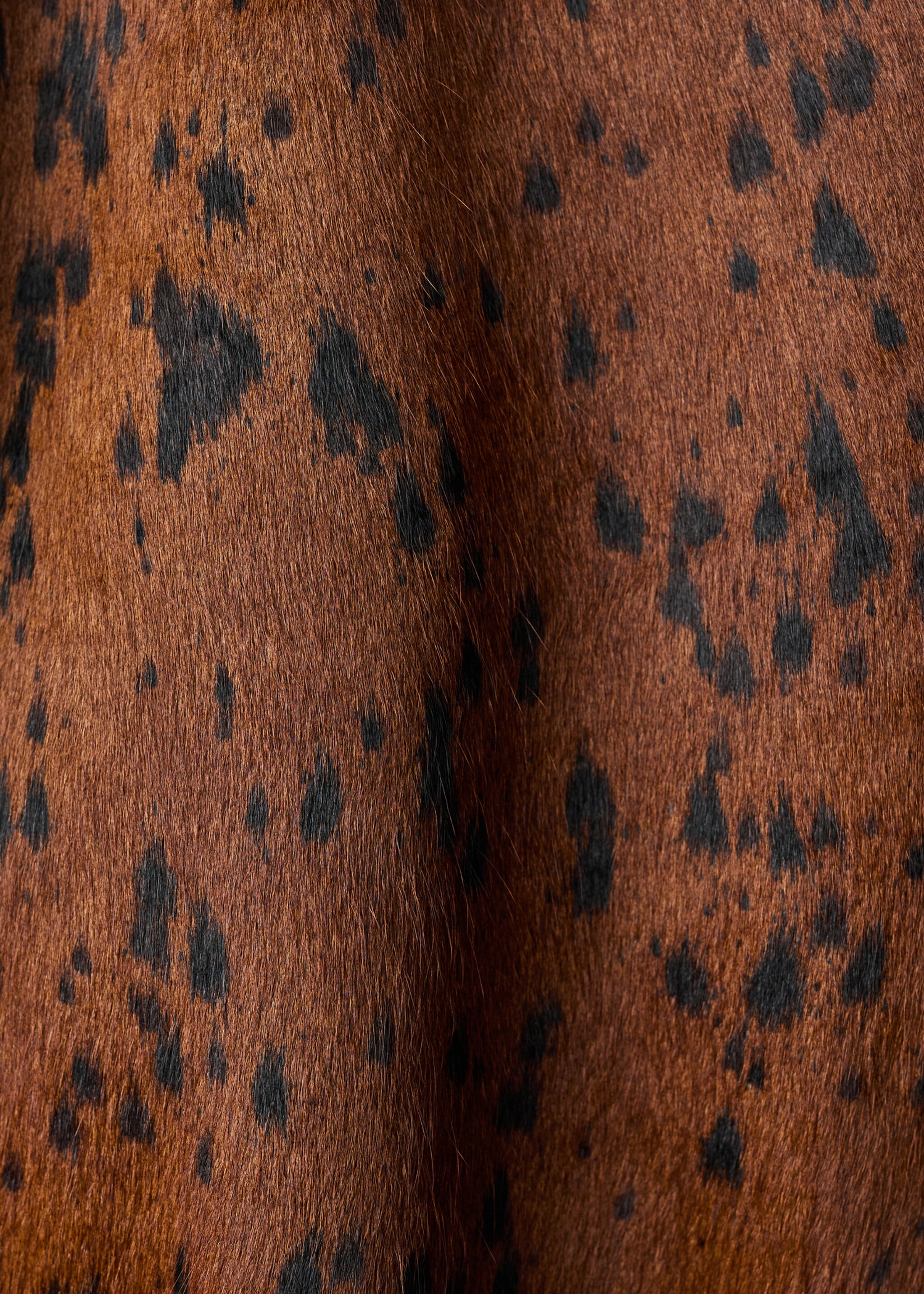 100% leather fur jacket - Details of the article 0, Medium Brown. Ref: 17095804-00.