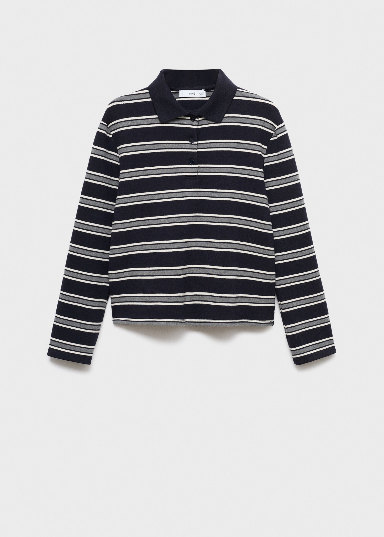 T-shirt col polo à rayures - Article sans modèle