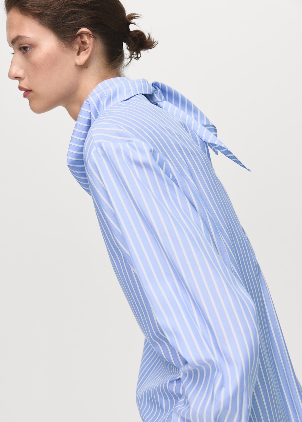 Striped blouse with handkerchief