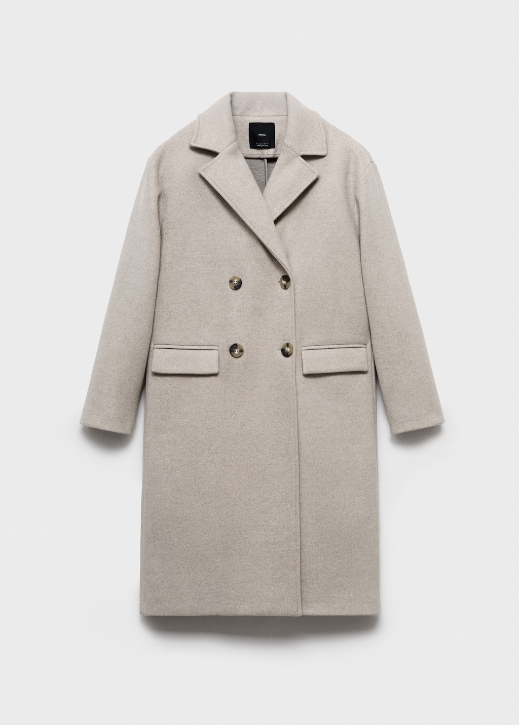 Mango Double-breasted midi coat