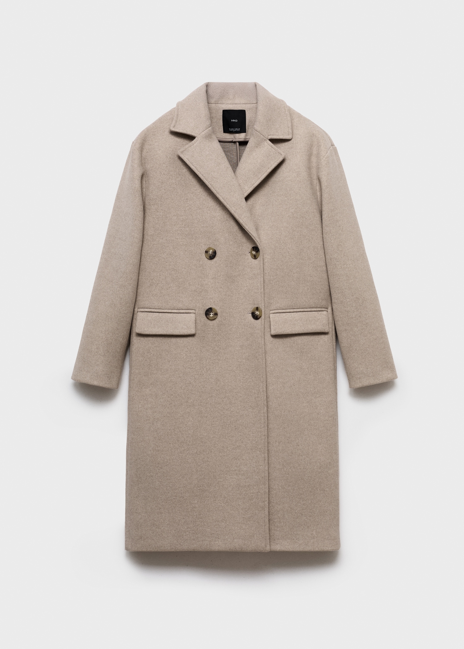 Double-breasted midi coat - Article without model