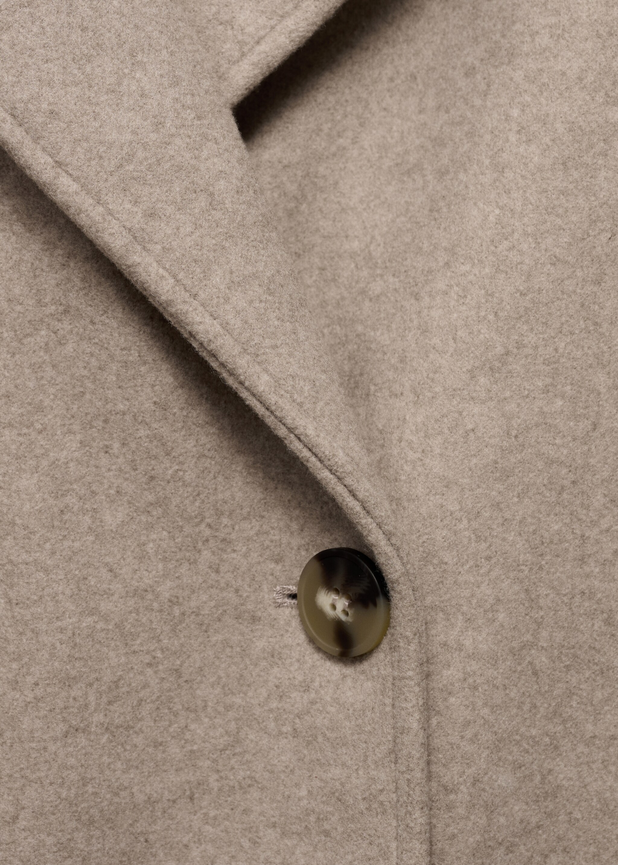 Double-breasted midi coat - Details of the article 0, Medium Brown. Ref: 17095812-00.