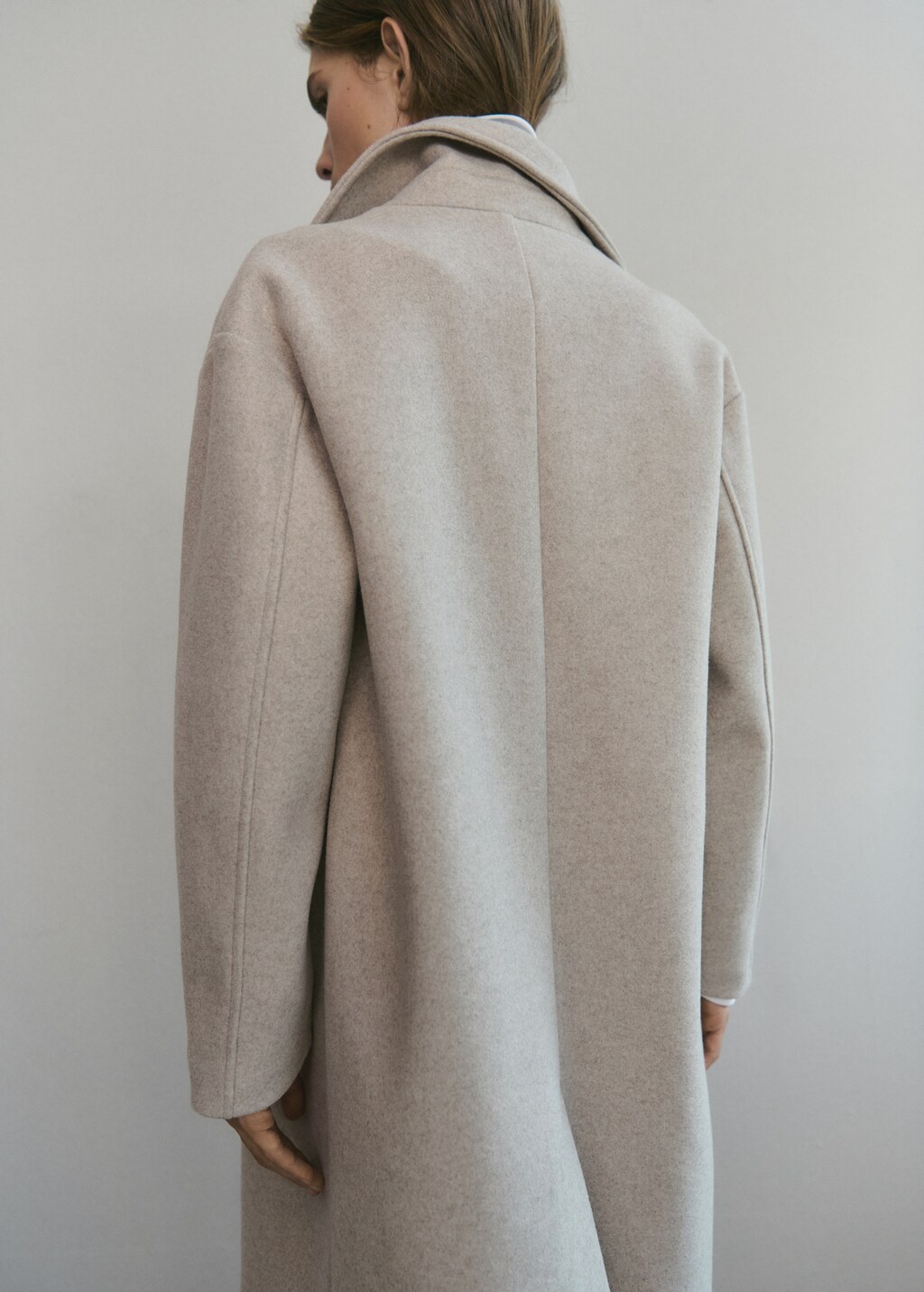 Mango Double-breasted midi coat