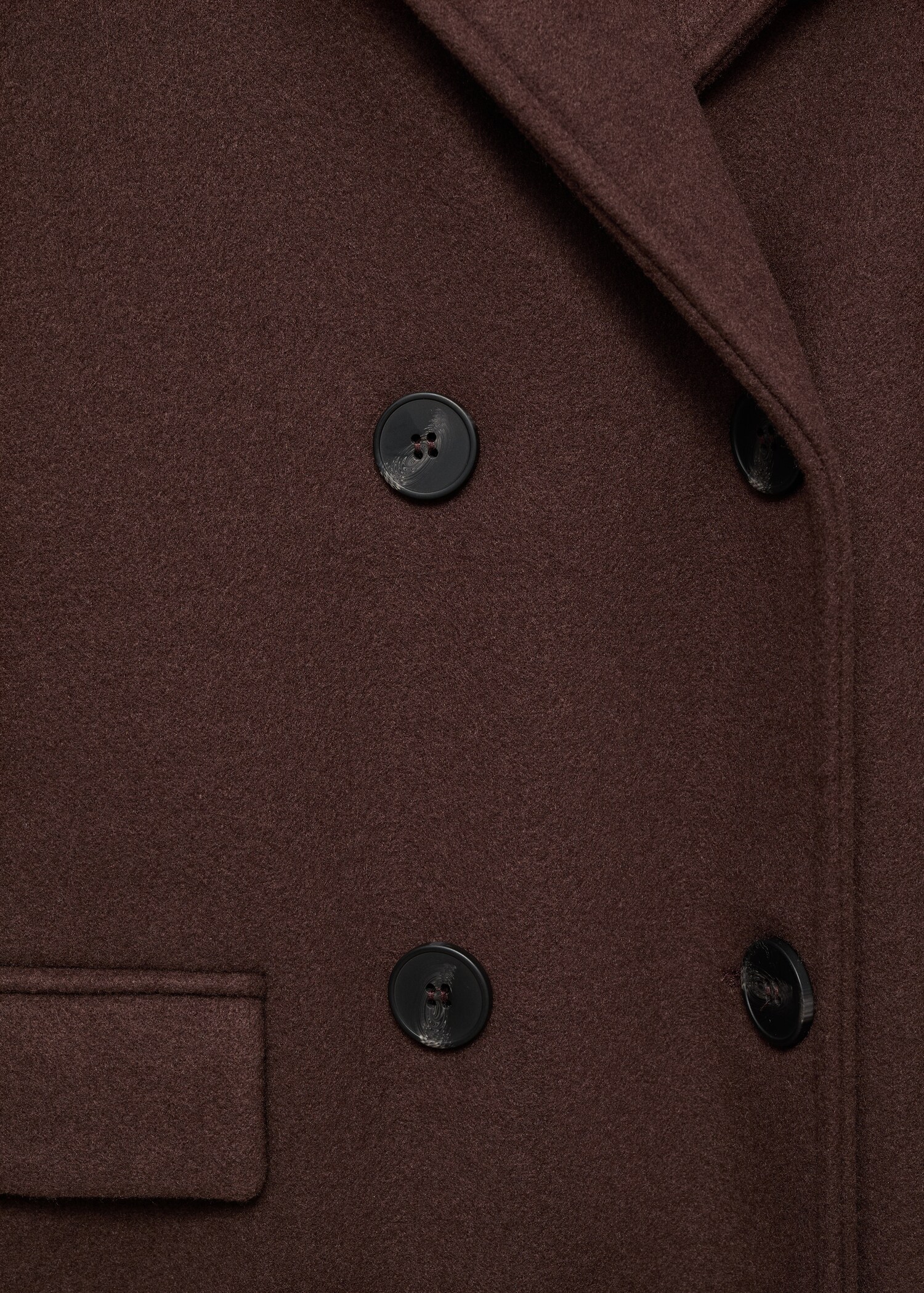 Double-breasted midi coat - Details of the article 0